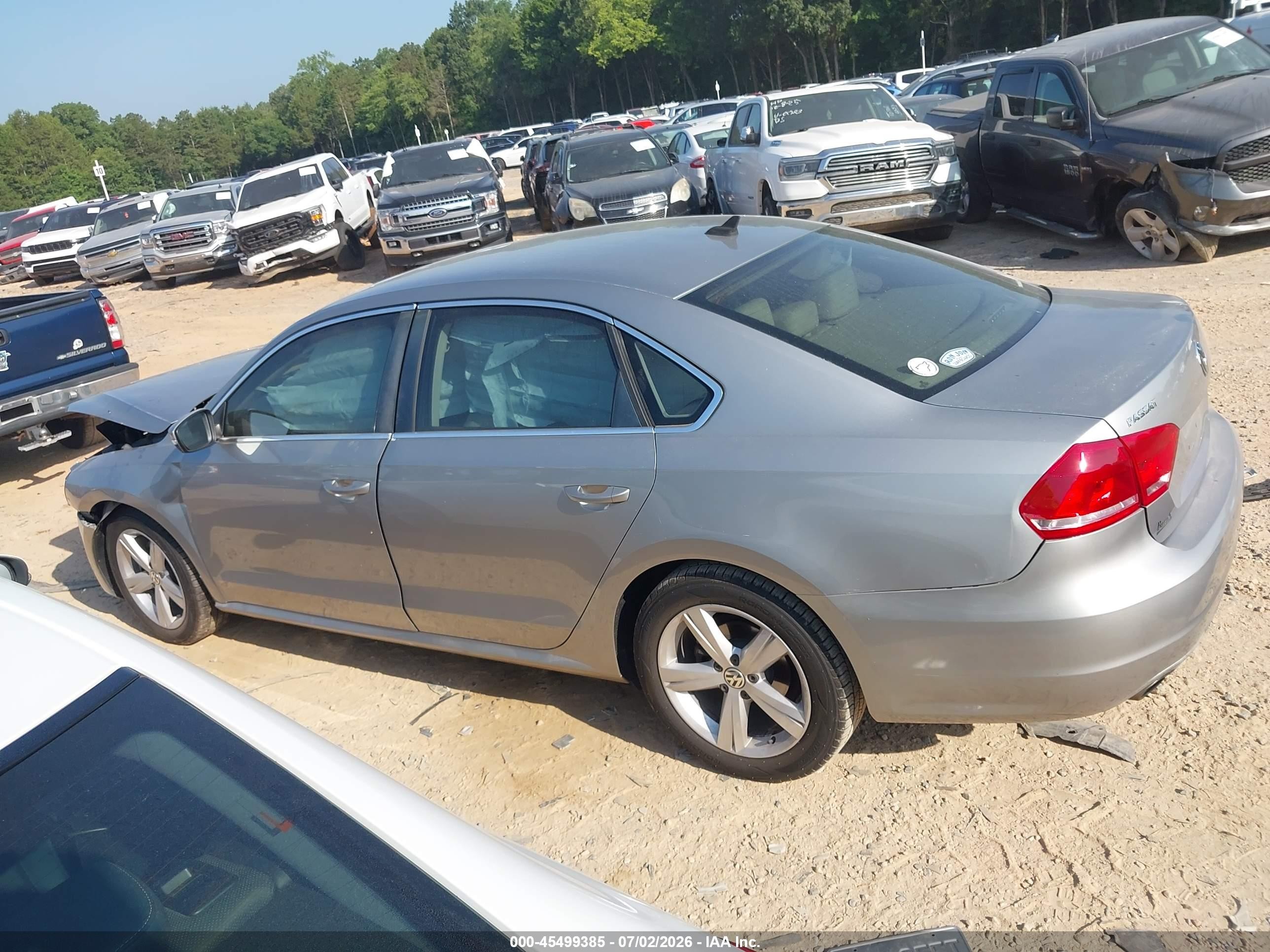 2014 Volkswagen Passat 1.8t Se Silver vin: 1VWBS7A31EC050963