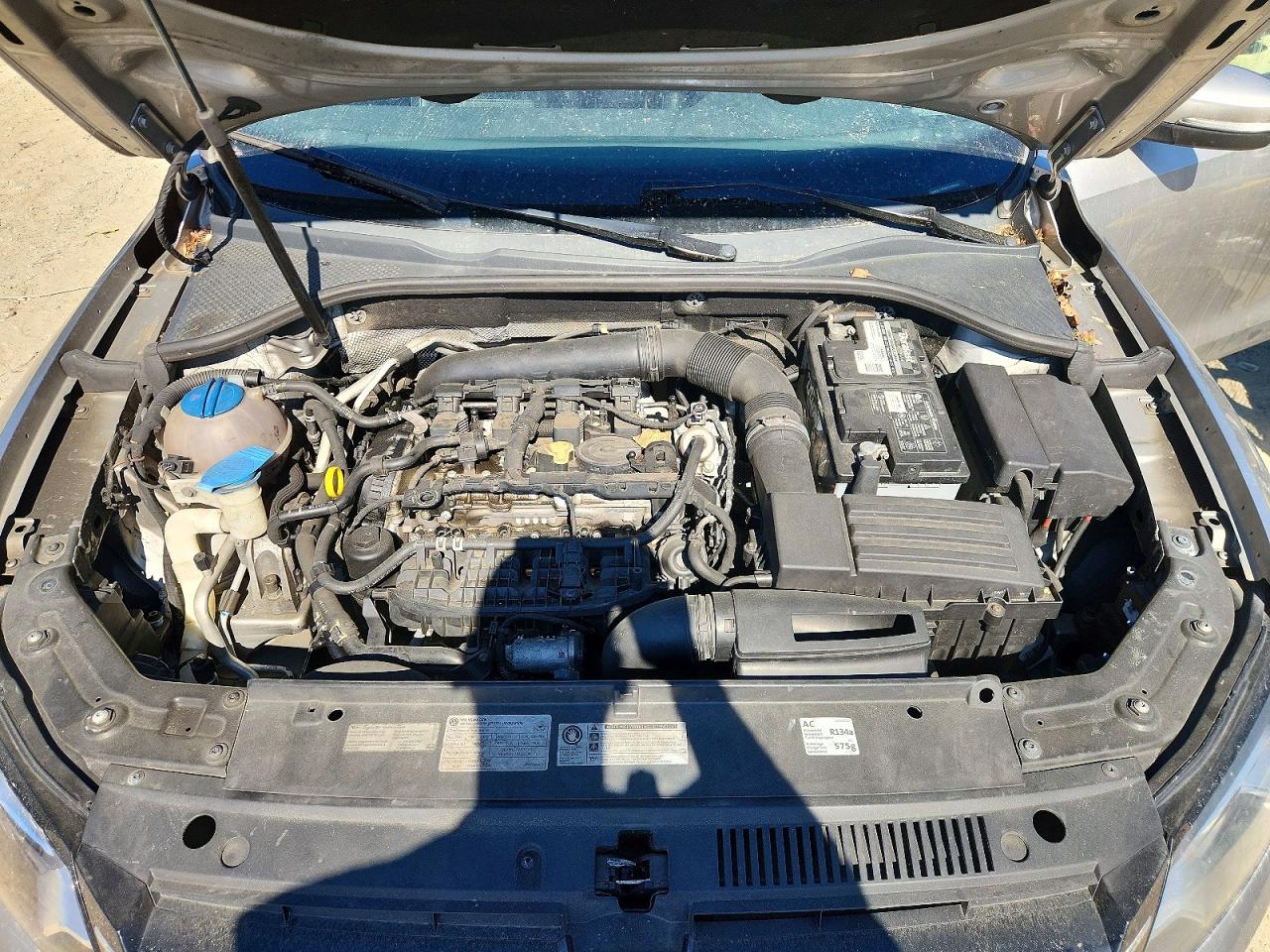 2014 Volkswagen Passat Se Gray vin: 1VWBS7A32EC046582