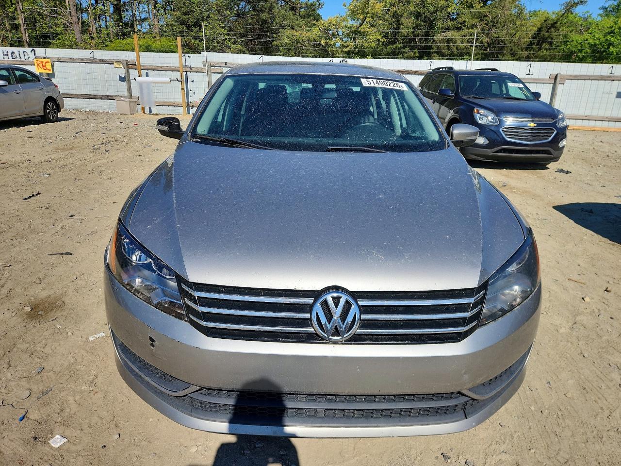 2014 Volkswagen Passat Se Gray vin: 1VWBS7A32EC046582