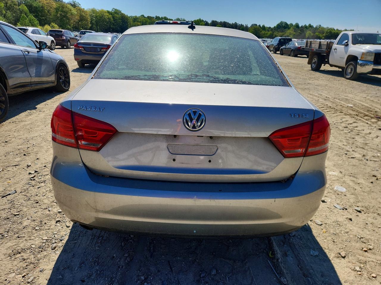 2014 Volkswagen Passat Se Gray vin: 1VWBS7A32EC046582