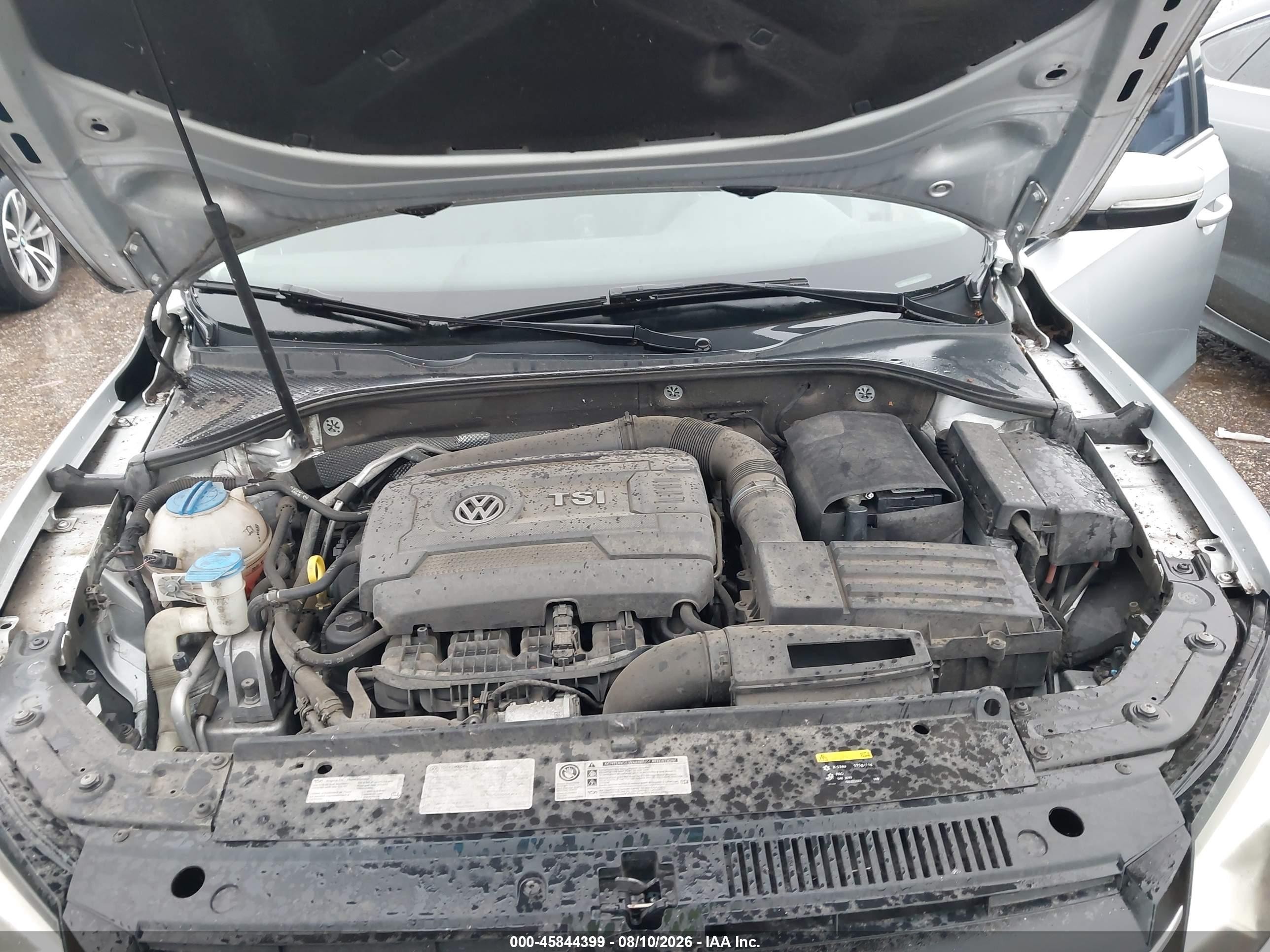 2014 Volkswagen Passat 1.8t Se Silver vin: 1VWBS7A32EC121104