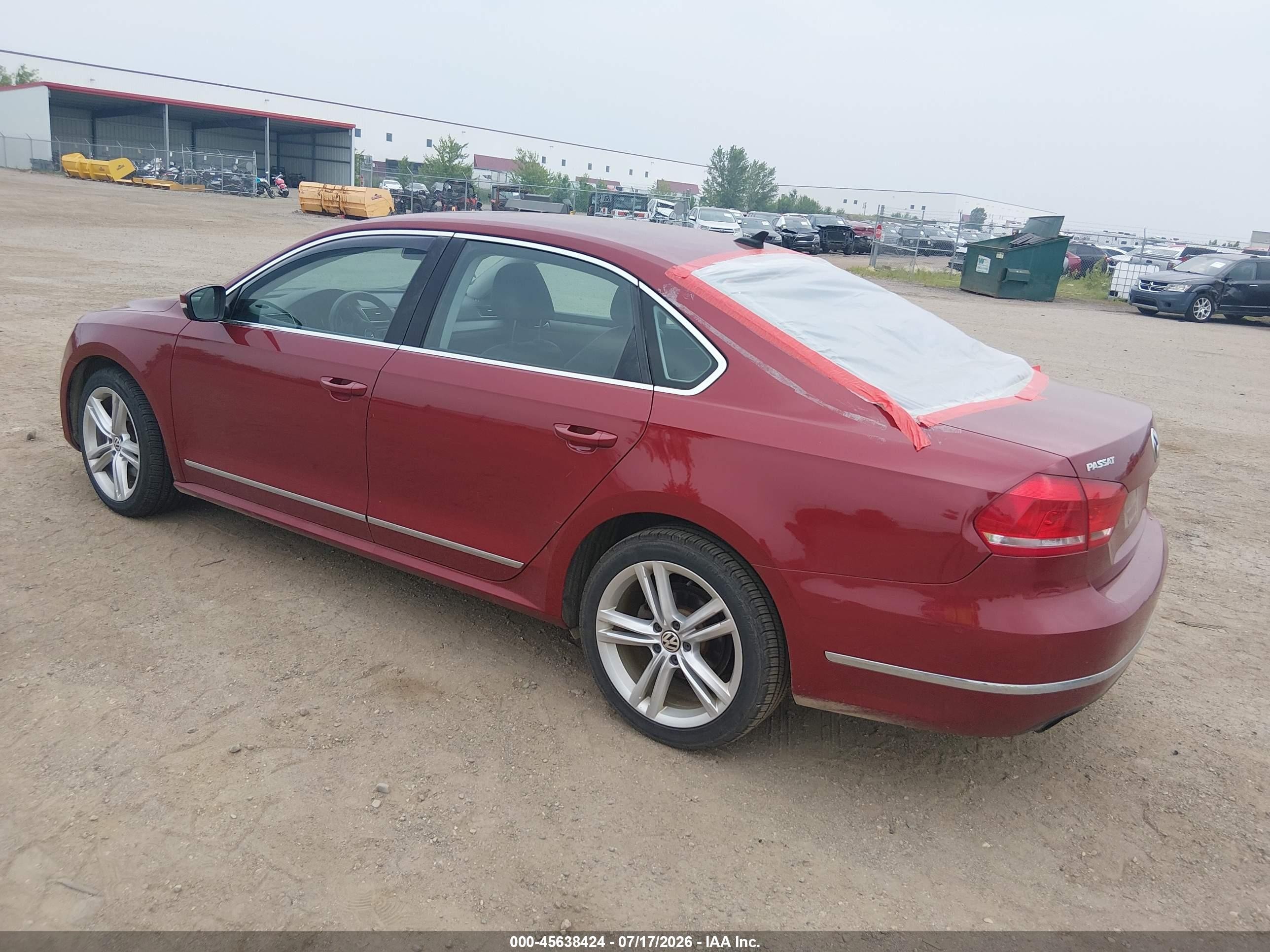 2015 Volkswagen Passat 1.8t Se Red vin: 1VWBS7A32FC072004
