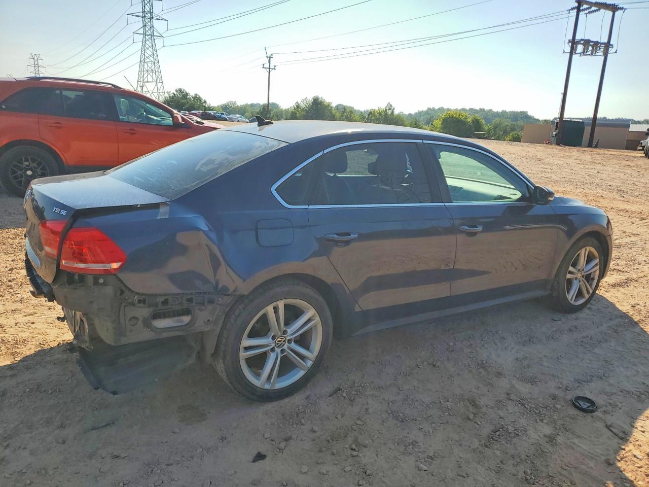 2014 Volkswagen Passat Se Blue vin: 1VWBS7A34EC054604