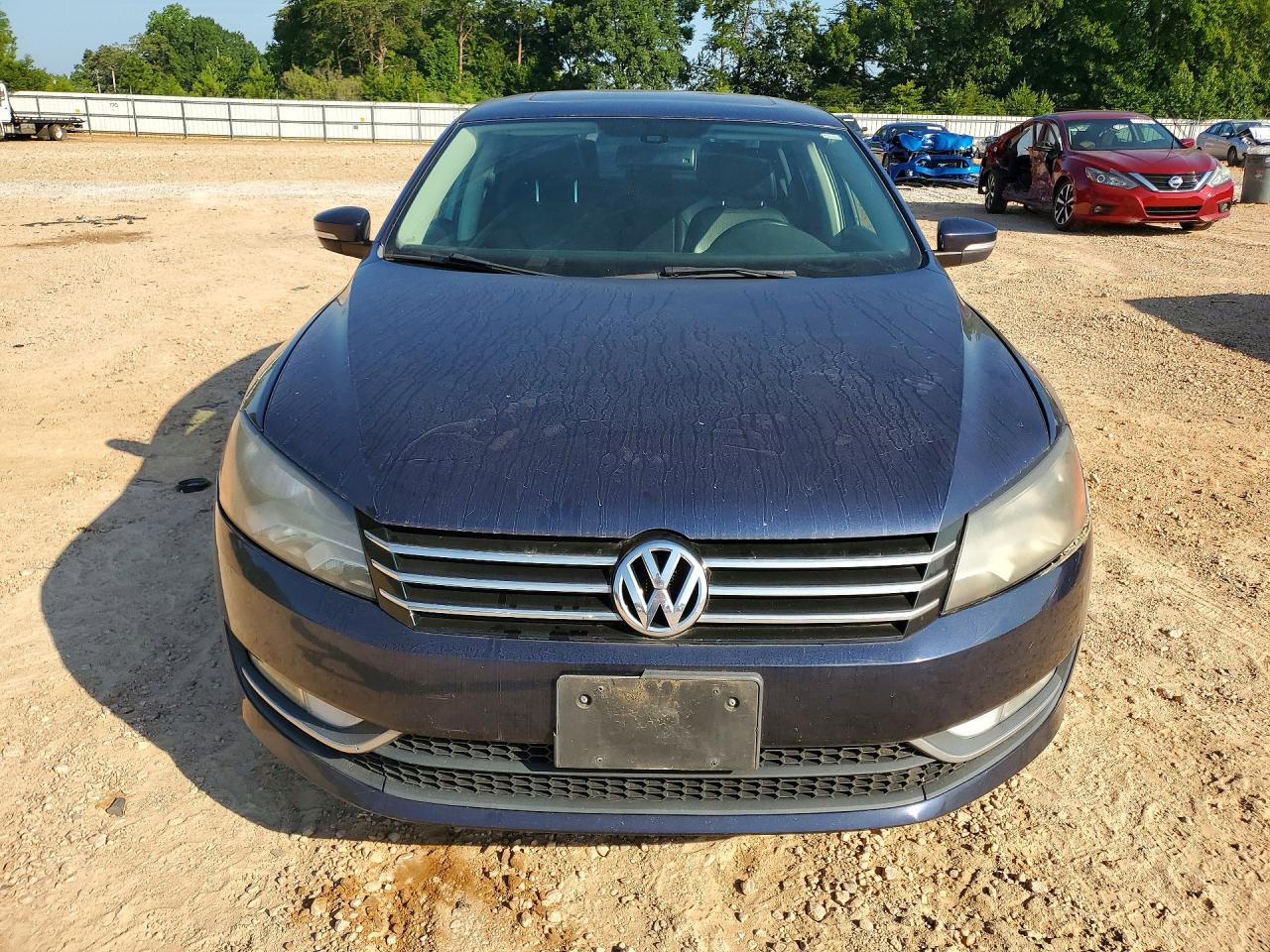 2014 Volkswagen Passat Se Blue vin: 1VWBS7A34EC054604