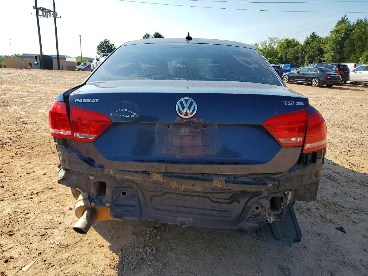 2014 Volkswagen Passat Se Blue vin: 1VWBS7A34EC054604