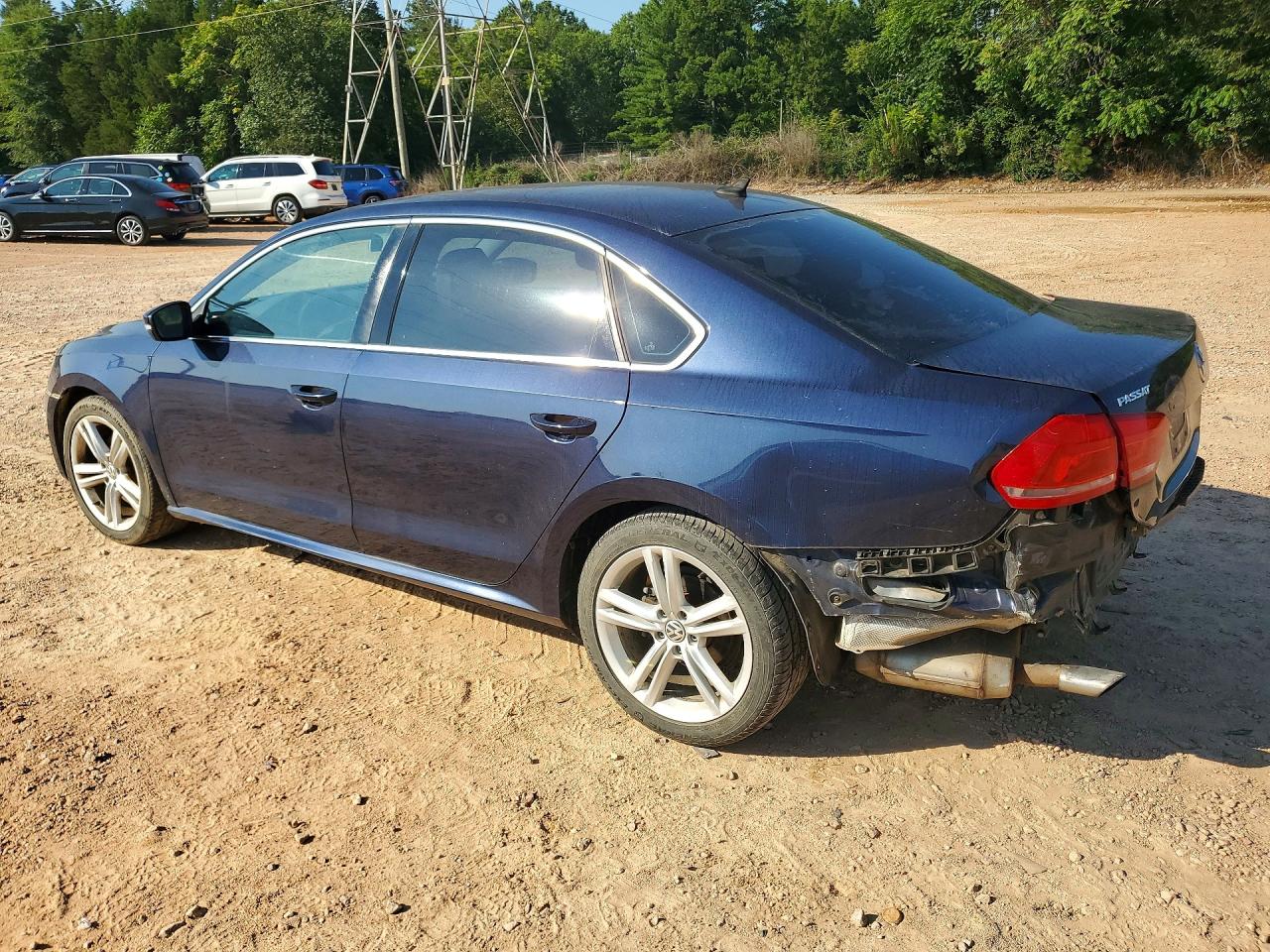 2014 Volkswagen Passat Se Blue vin: 1VWBS7A34EC054604