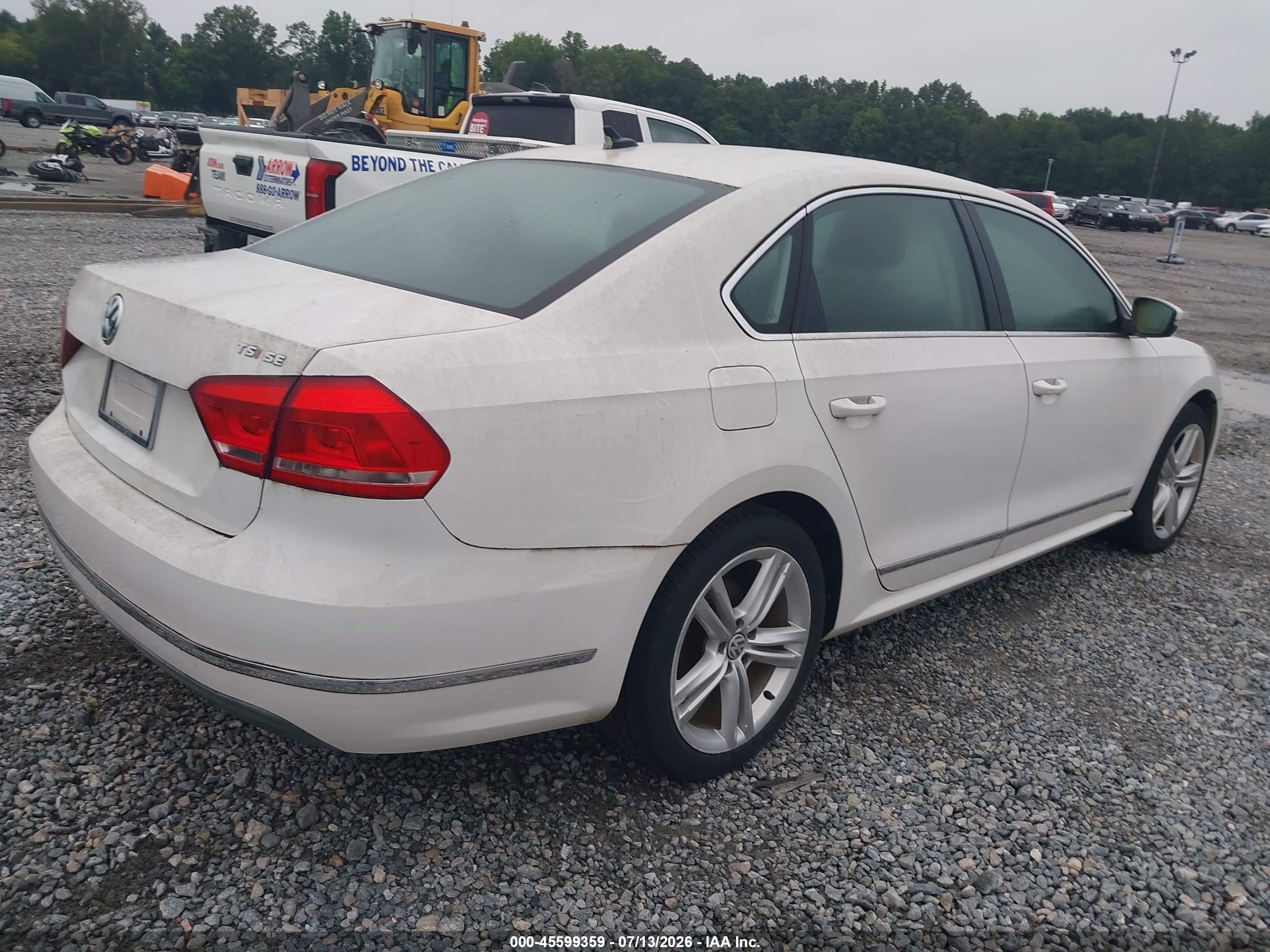 2015 Volkswagen Passat 1.8t Se White vin: 1VWBS7A34FC008305