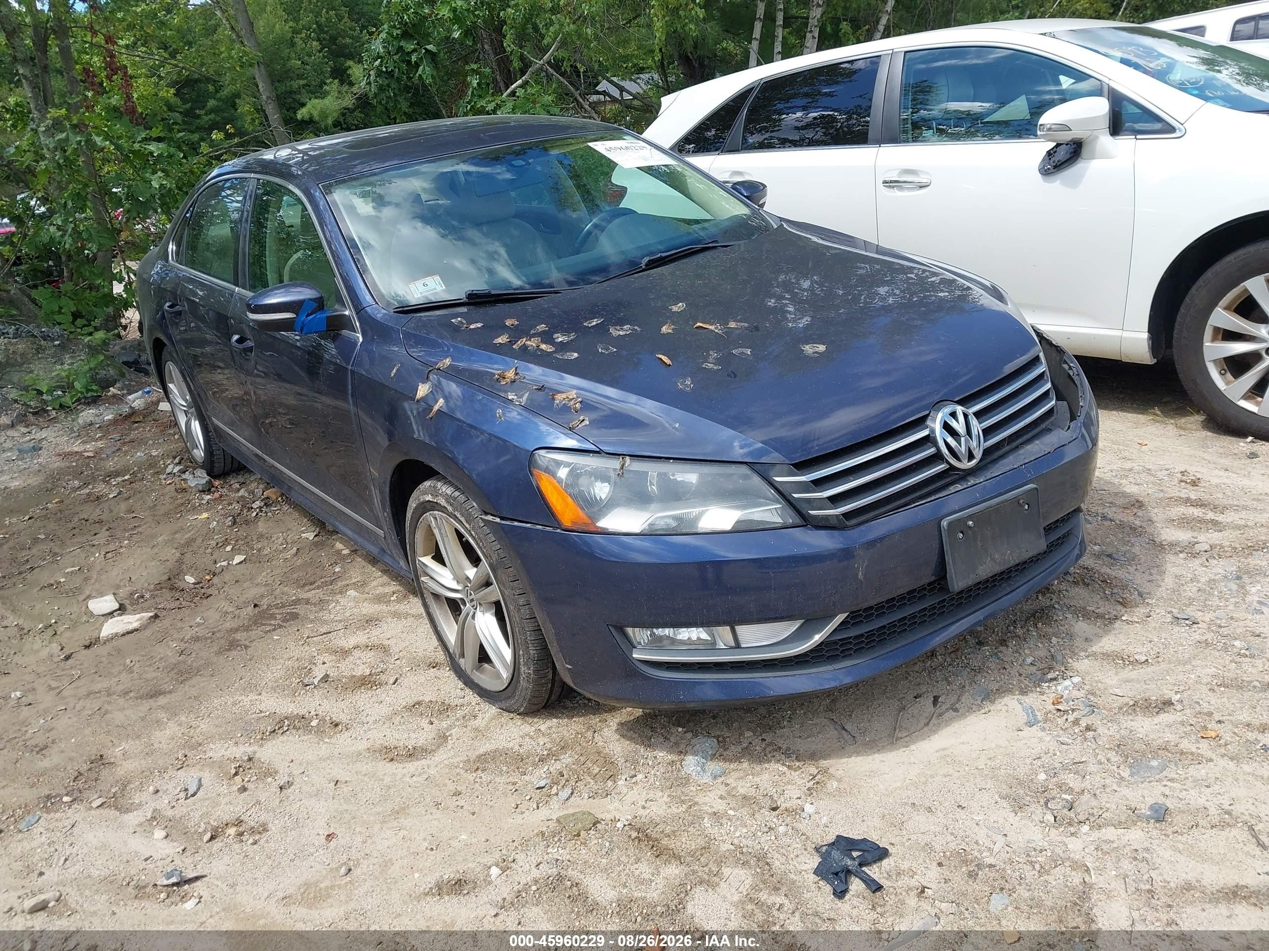 2015 Volkswagen Passat 1.8t Se Blue vin: 1VWBS7A34FC025203