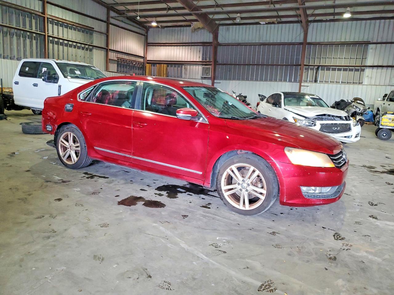 2015 Volkswagen Passat Se Red vin: 1VWBS7A35FC064611