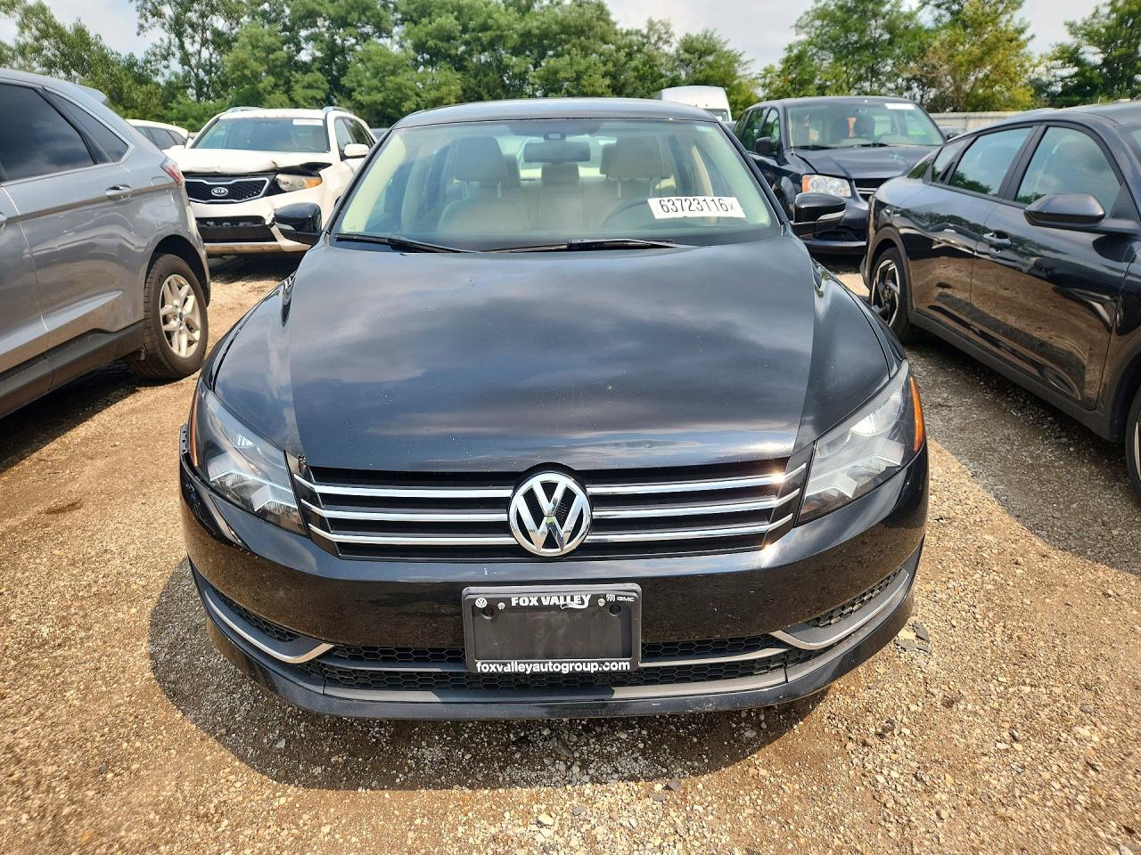 2014 Volkswagen Passat Se Черный vin: 1VWBS7A36EC110512