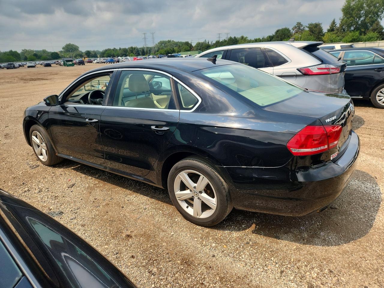 2014 Volkswagen Passat Se Черный vin: 1VWBS7A36EC110512