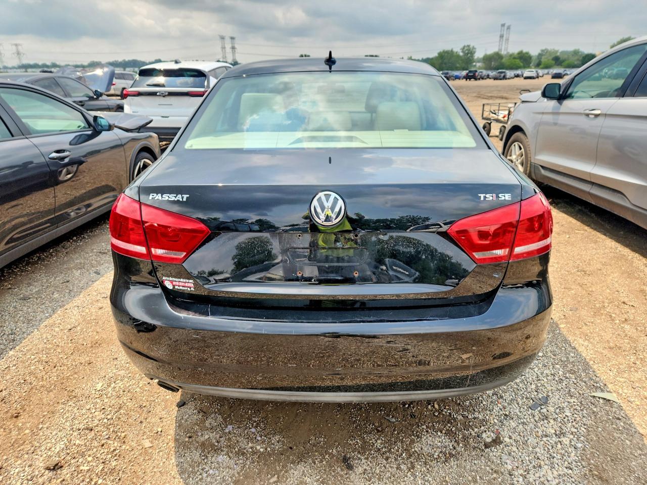 2014 Volkswagen Passat Se Черный vin: 1VWBS7A36EC110512