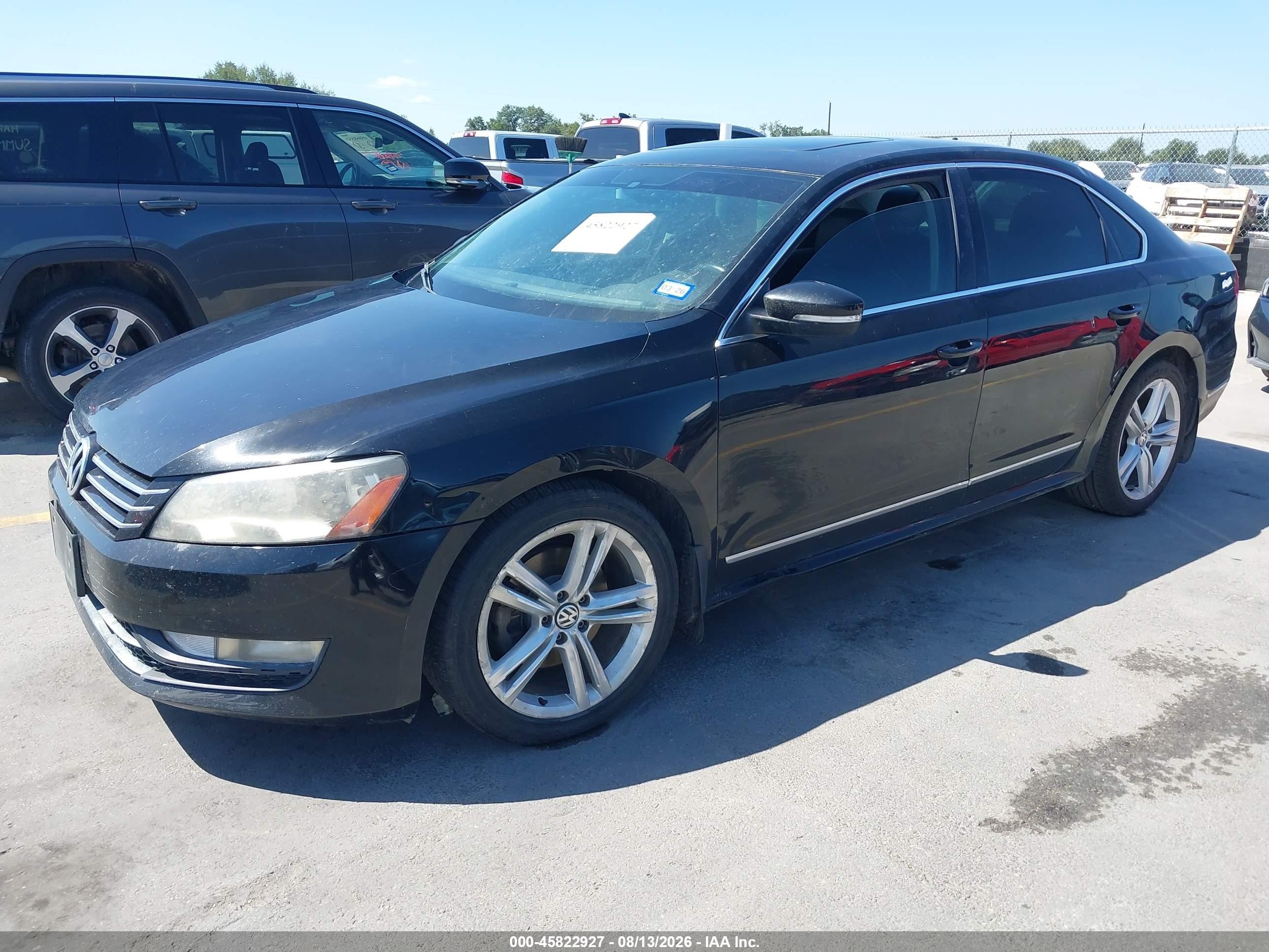 2015 Volkswagen Passat 1.8t Se Black vin: 1VWBS7A36FC055562