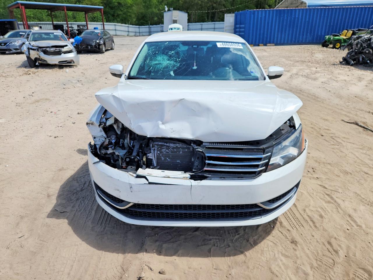 2015 Volkswagen Passat Se White vin: 1VWBS7A36FC066478