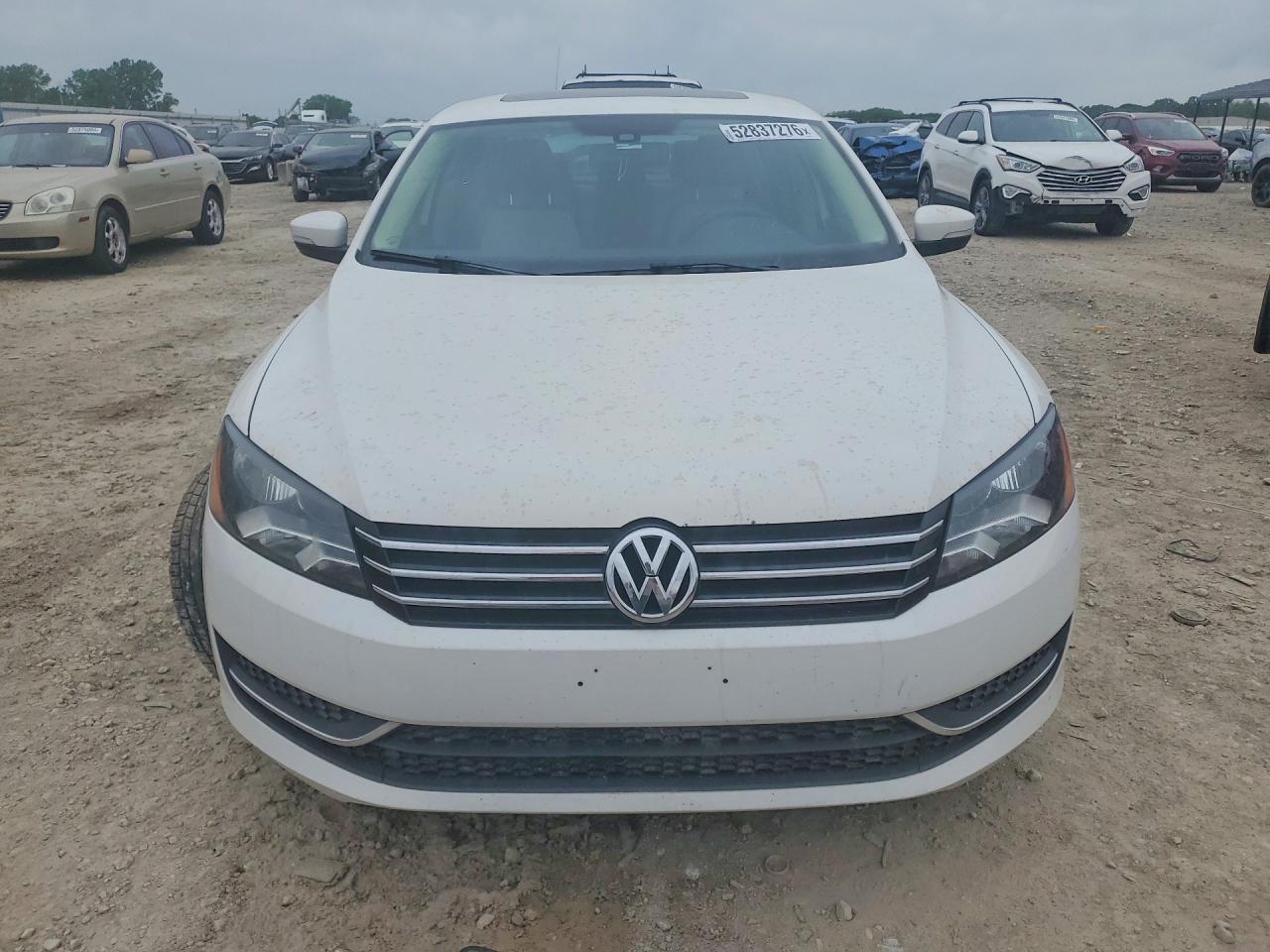 2014 Volkswagen Passat Se White vin: 1VWBS7A37EC069162