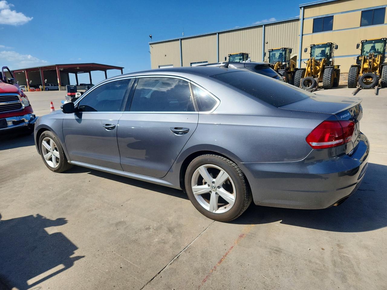 2014 Volkswagen Passat Se Gray vin: 1VWBS7A37EC071025