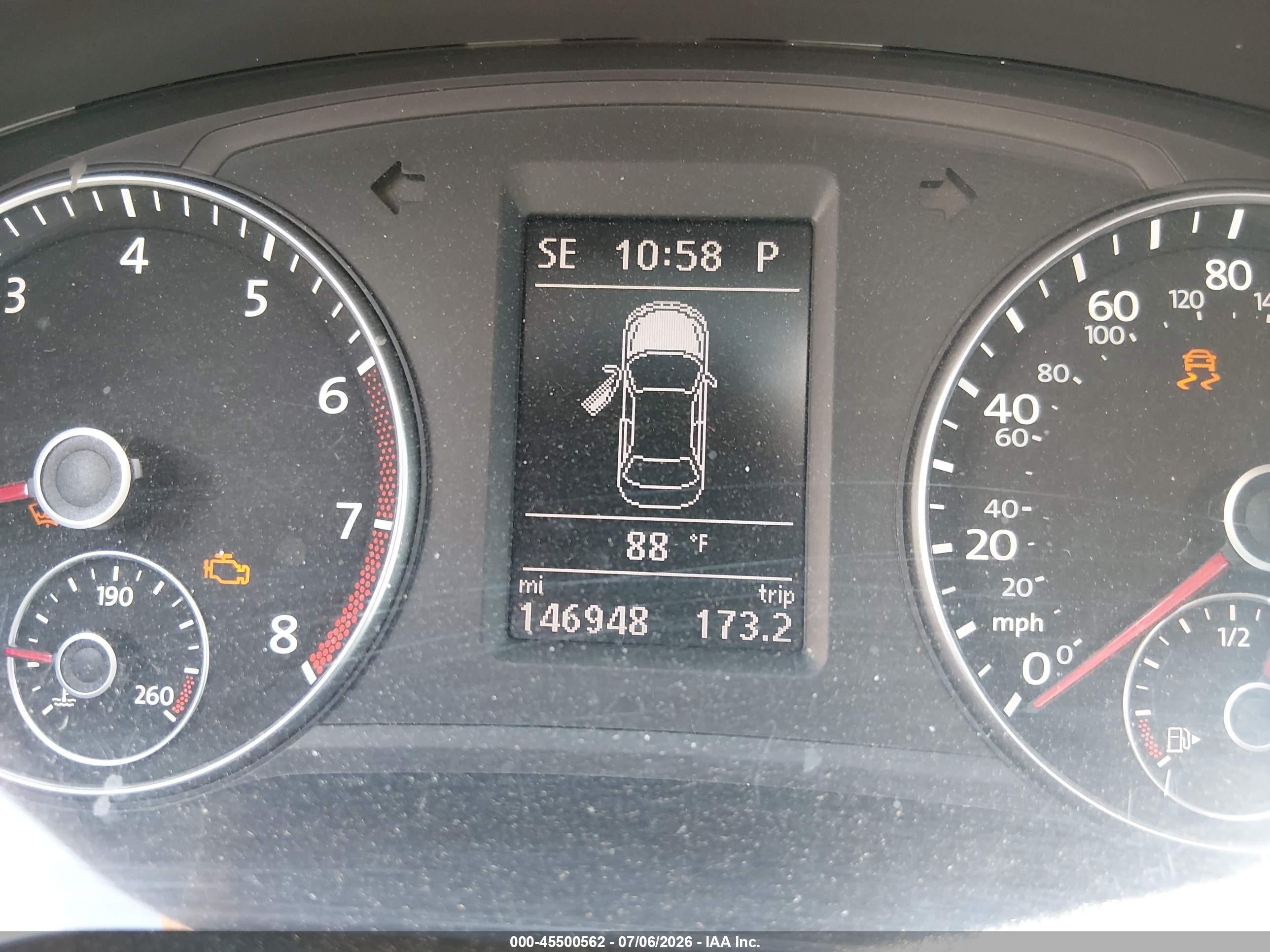 2014 Volkswagen Passat 1.8t Se Black vin: 1VWBS7A38EC068277