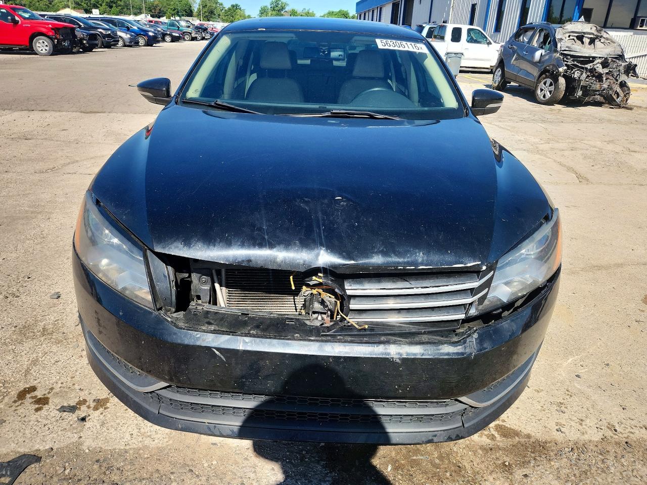 2014 Volkswagen Passat Se Black vin: 1VWBS7A38EC082776