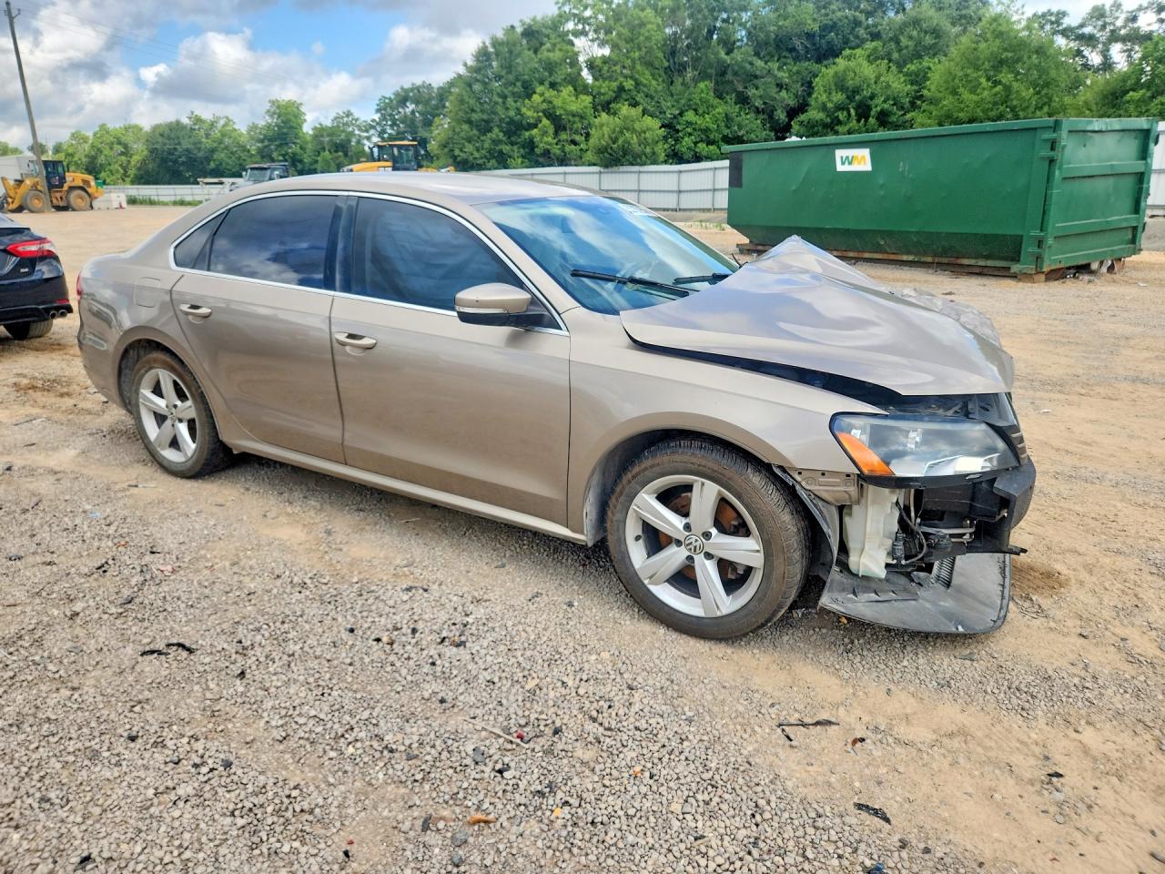 2015 Volkswagen Passat Se Tan vin: 1VWBS7A38FC054431