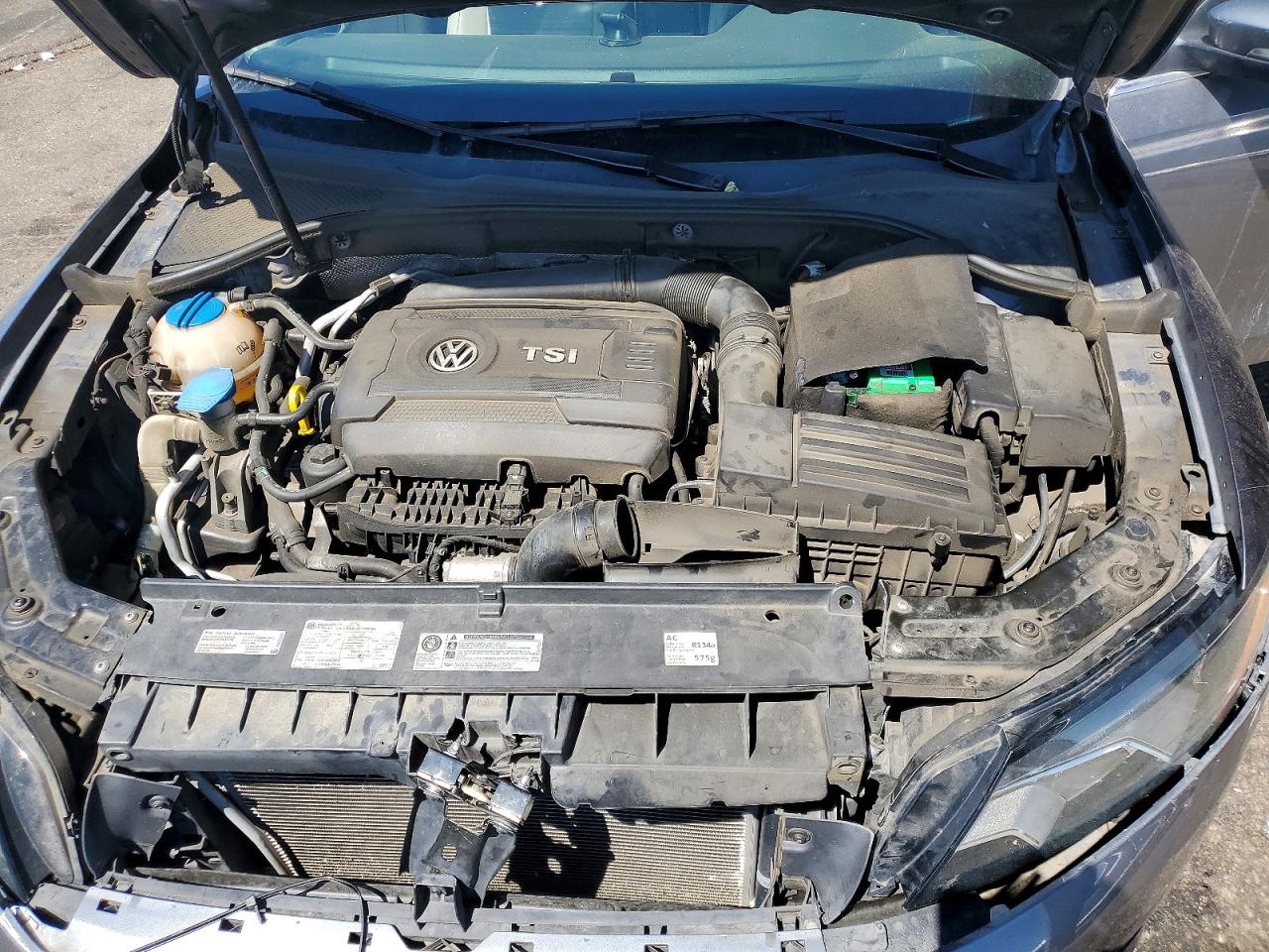 2014 Volkswagen Passat Se Gray vin: 1VWBS7A39EC035515