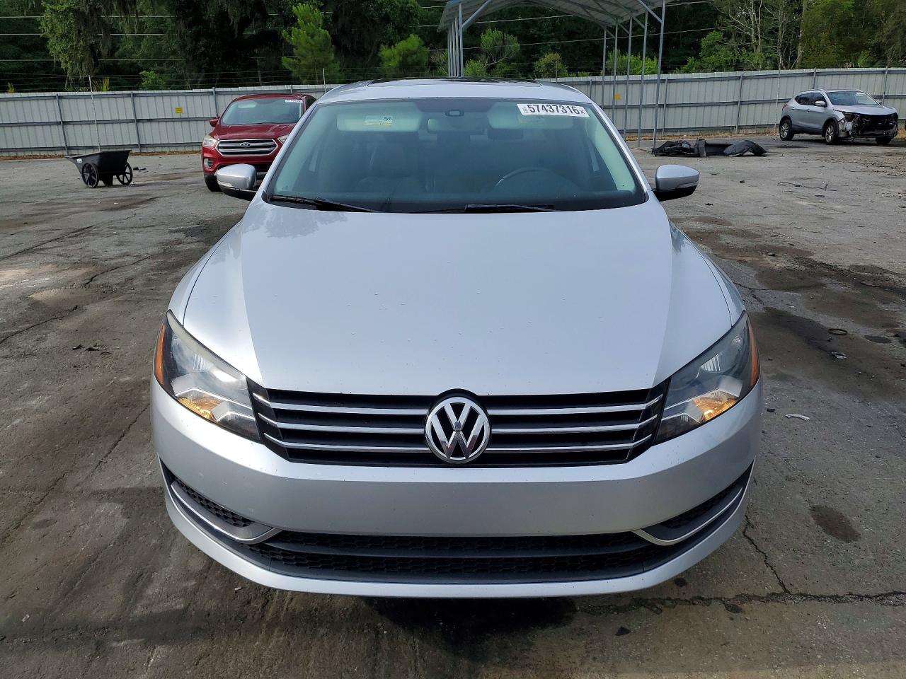 2014 Volkswagen Passat Se Silver vin: 1VWBS7A3XEC041386