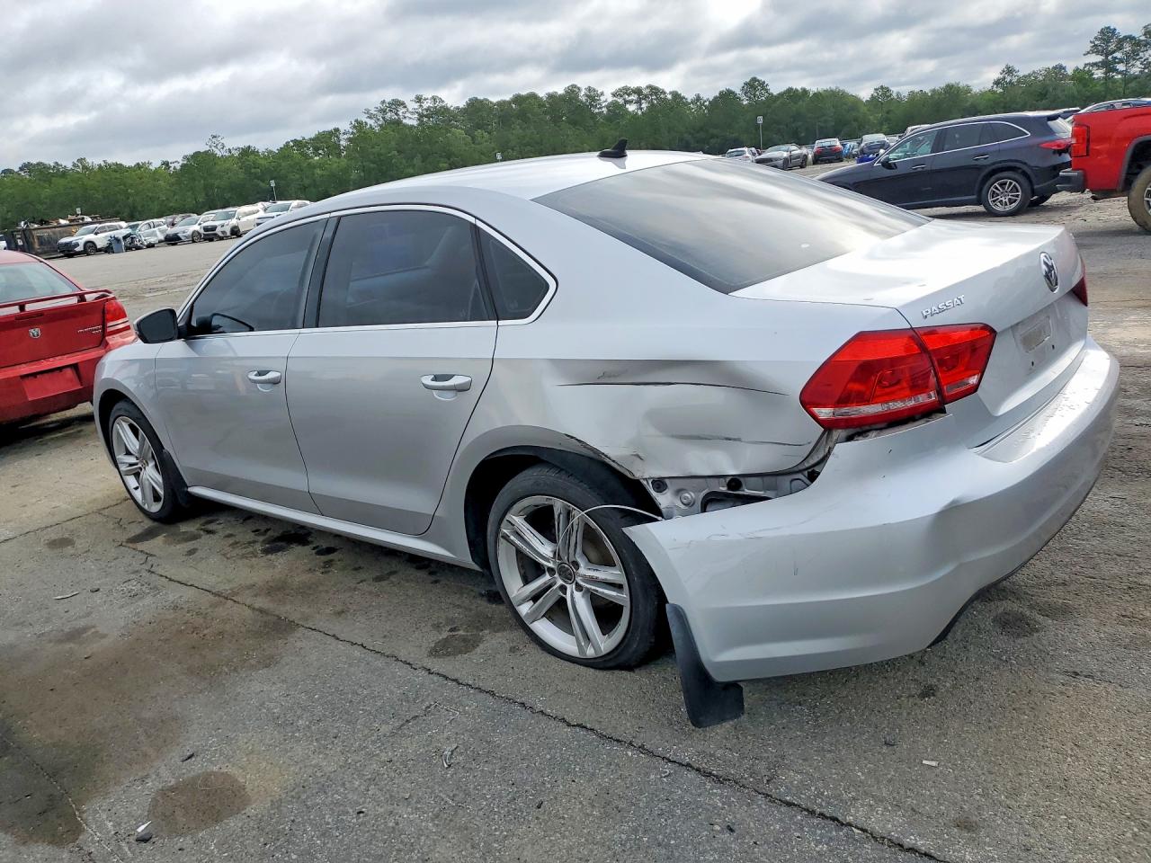 2014 Volkswagen Passat Se Silver vin: 1VWBS7A3XEC041386
