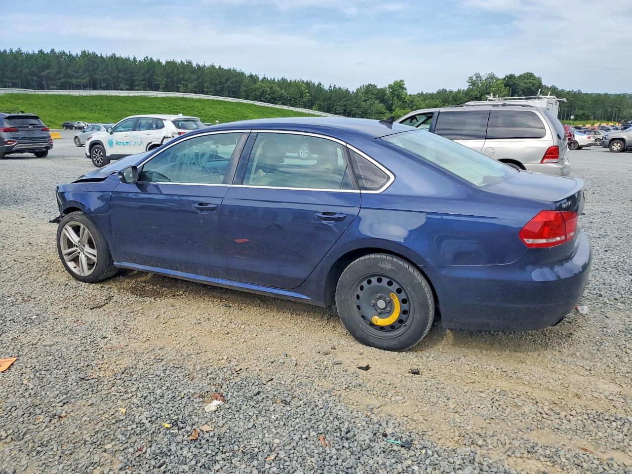 2014 Volkswagen Passat Se Blue vin: 1VWBS7A3XEC065963
