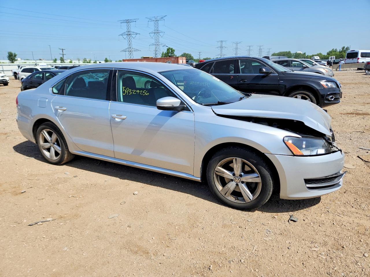 2015 Volkswagen Passat Se Silver vin: 1VWBS7A3XFC024752