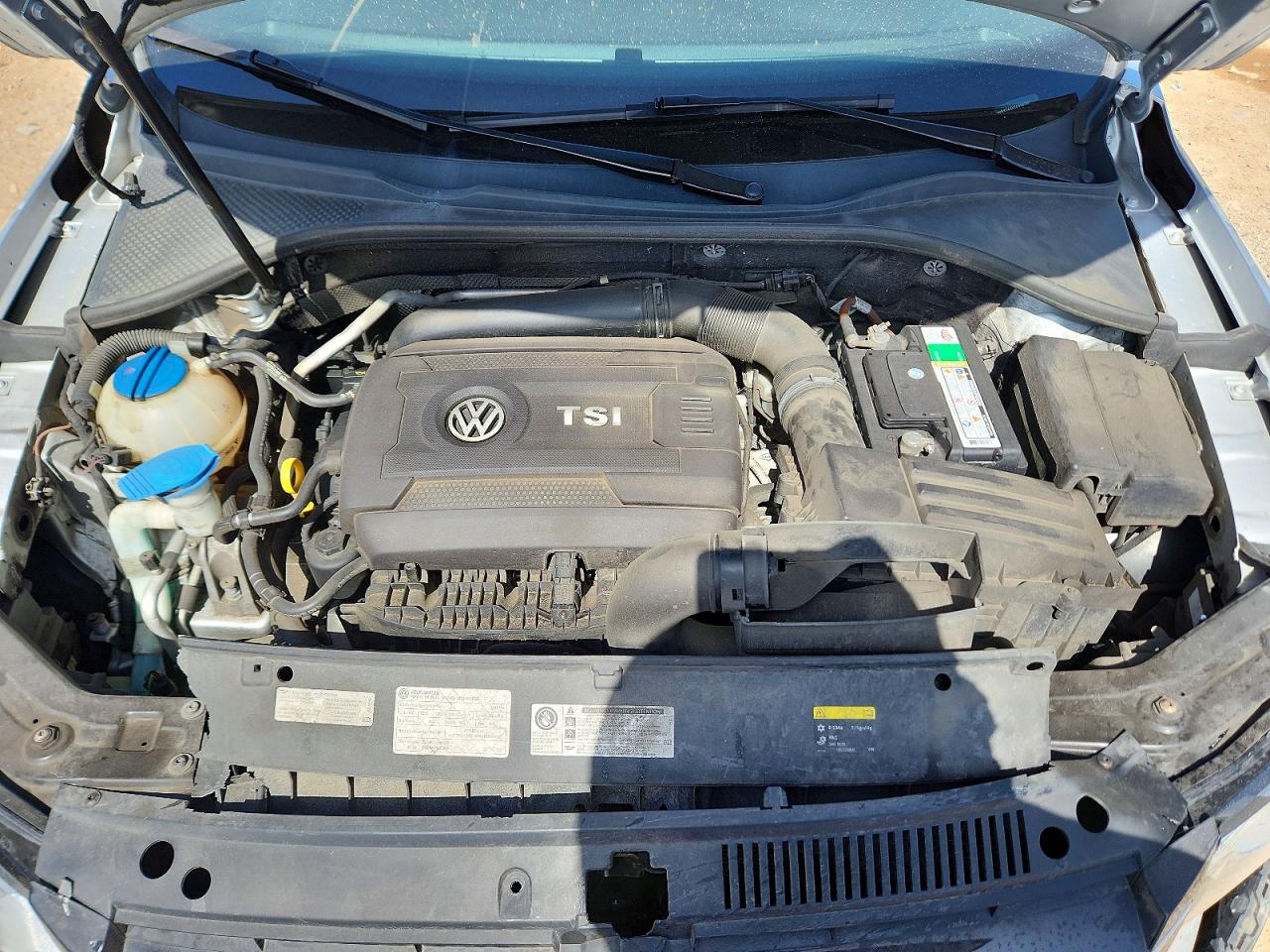 2015 Volkswagen Passat Se Silver vin: 1VWBS7A3XFC024752