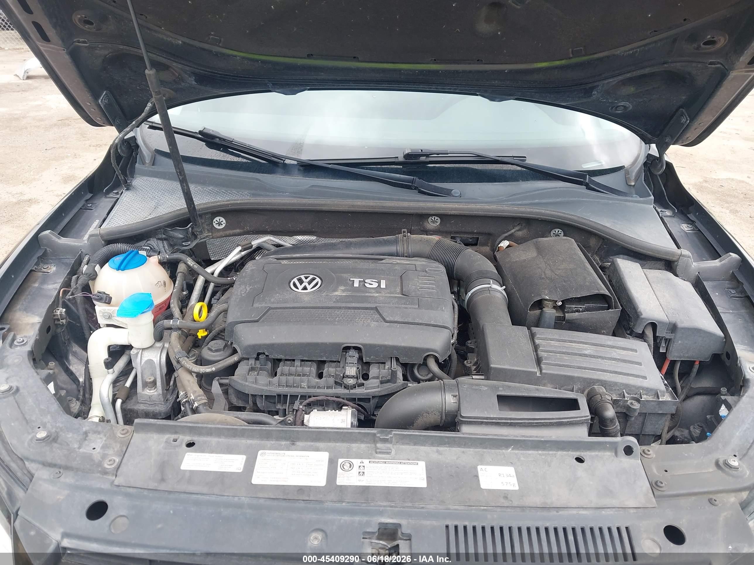 2014 Volkswagen Passat 1.8t Se Black vin: 1VWBT7A30EC074376