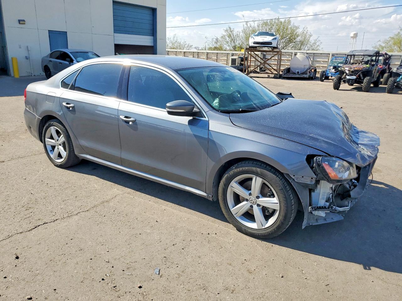 2015 Volkswagen Passat Se Gray vin: 1VWBT7A30FC006340