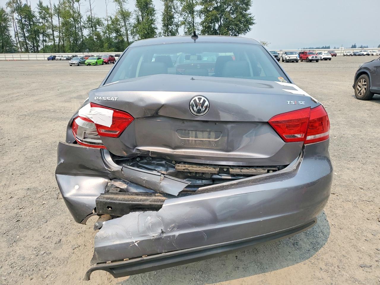 2015 Volkswagen Passat Se Gray vin: 1VWBT7A30FC023686