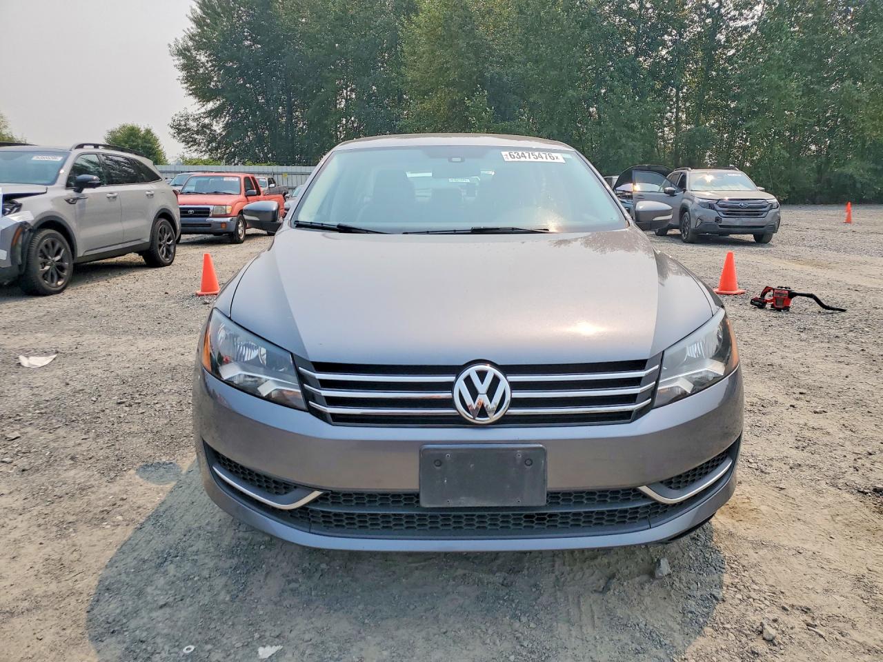 2015 Volkswagen Passat Se Gray vin: 1VWBT7A30FC023686