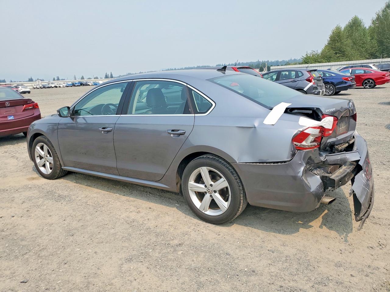 2015 Volkswagen Passat Se Gray vin: 1VWBT7A30FC023686