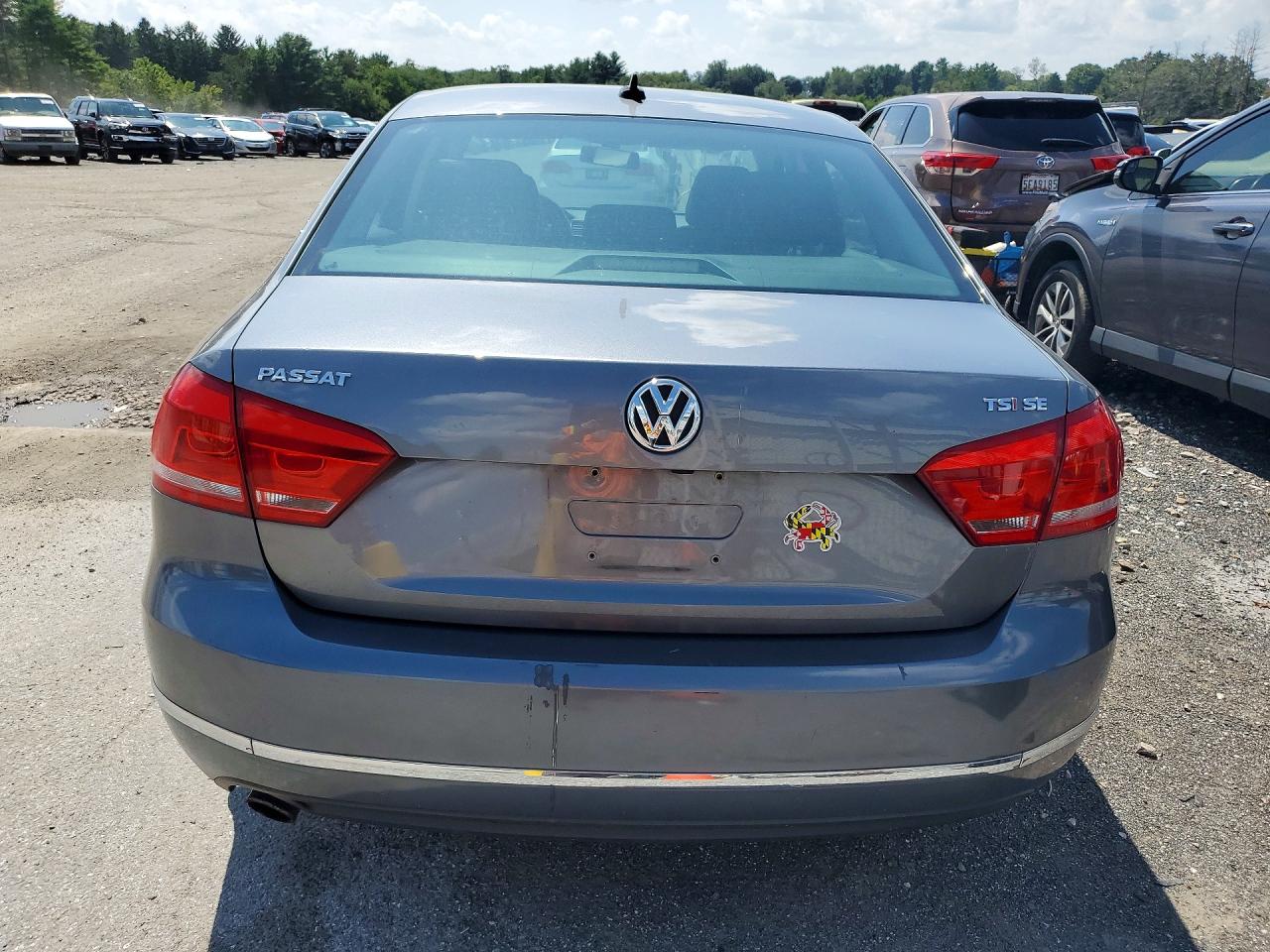 2015 Volkswagen Passat Se Gray vin: 1VWBT7A30FC073293