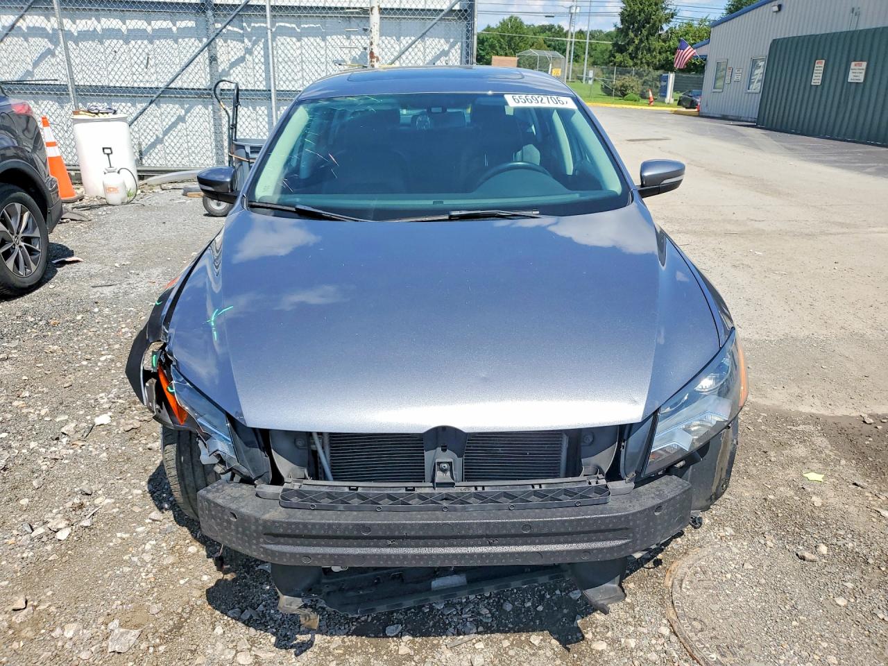 2015 Volkswagen Passat Se Gray vin: 1VWBT7A30FC073293