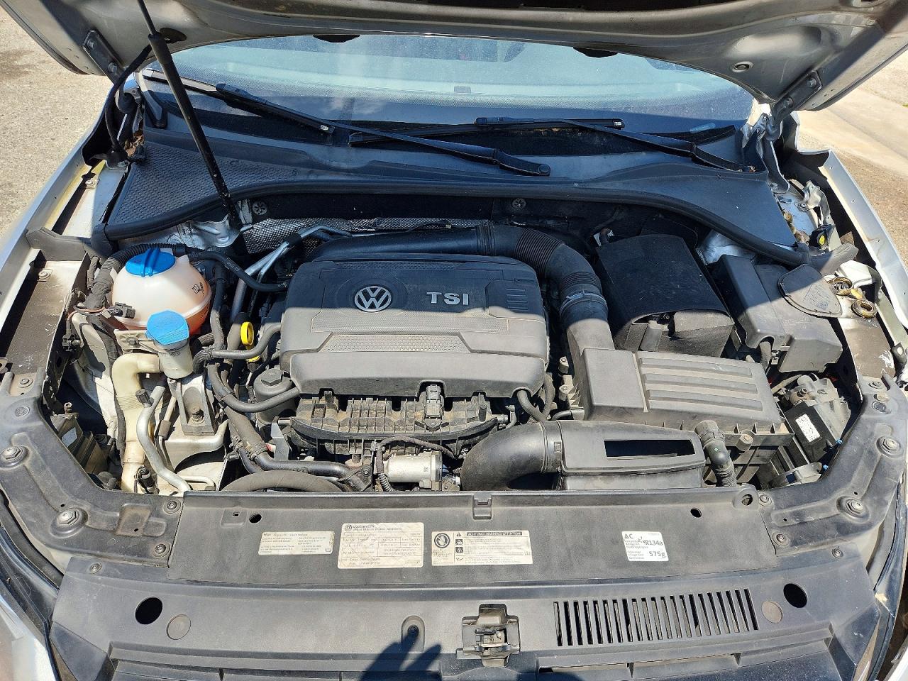 2014 Volkswagen Passat Se Silver vin: 1VWBT7A31EC045503