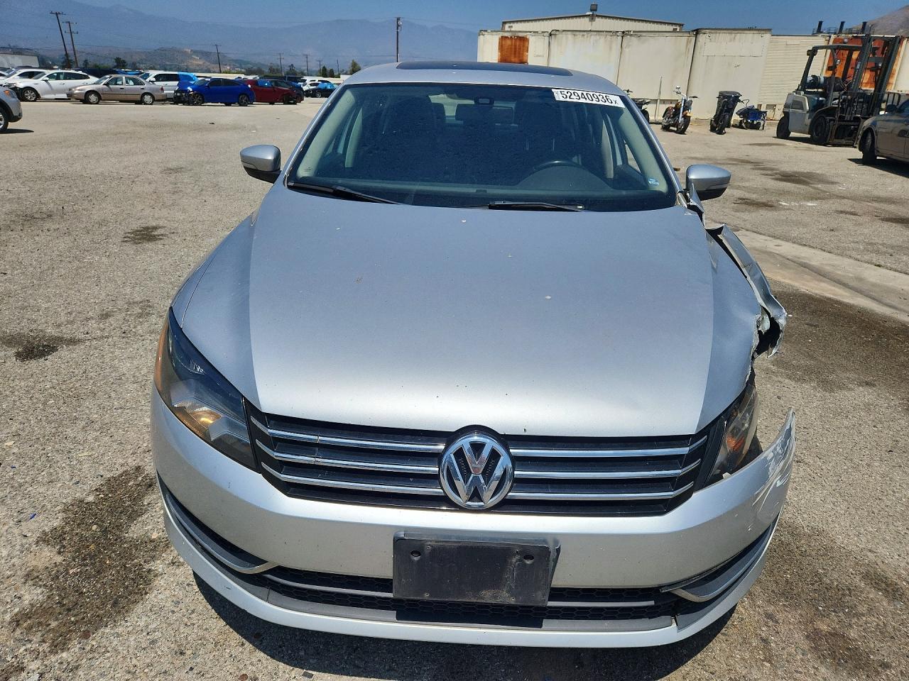 2014 Volkswagen Passat Se Silver vin: 1VWBT7A31EC045503