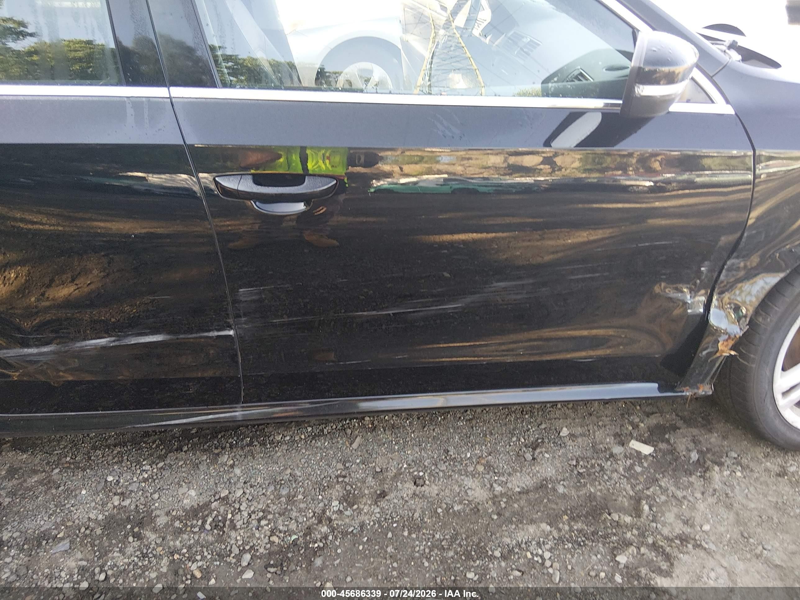 2014 Volkswagen Passat 1.8t Se Black vin: 1VWBT7A31EC055531