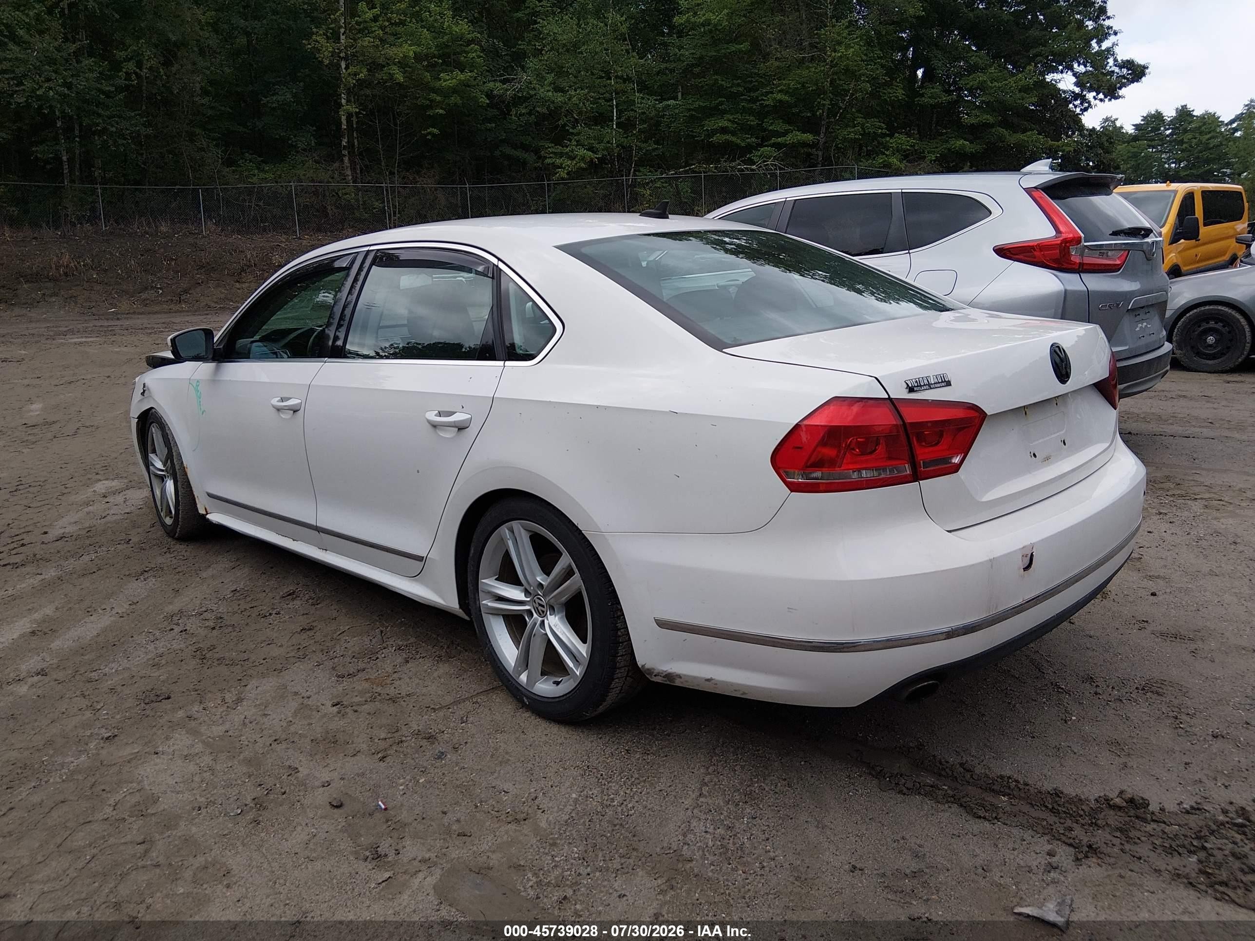2015 Volkswagen Passat 1.8t Se White vin: 1VWBT7A31FC006945