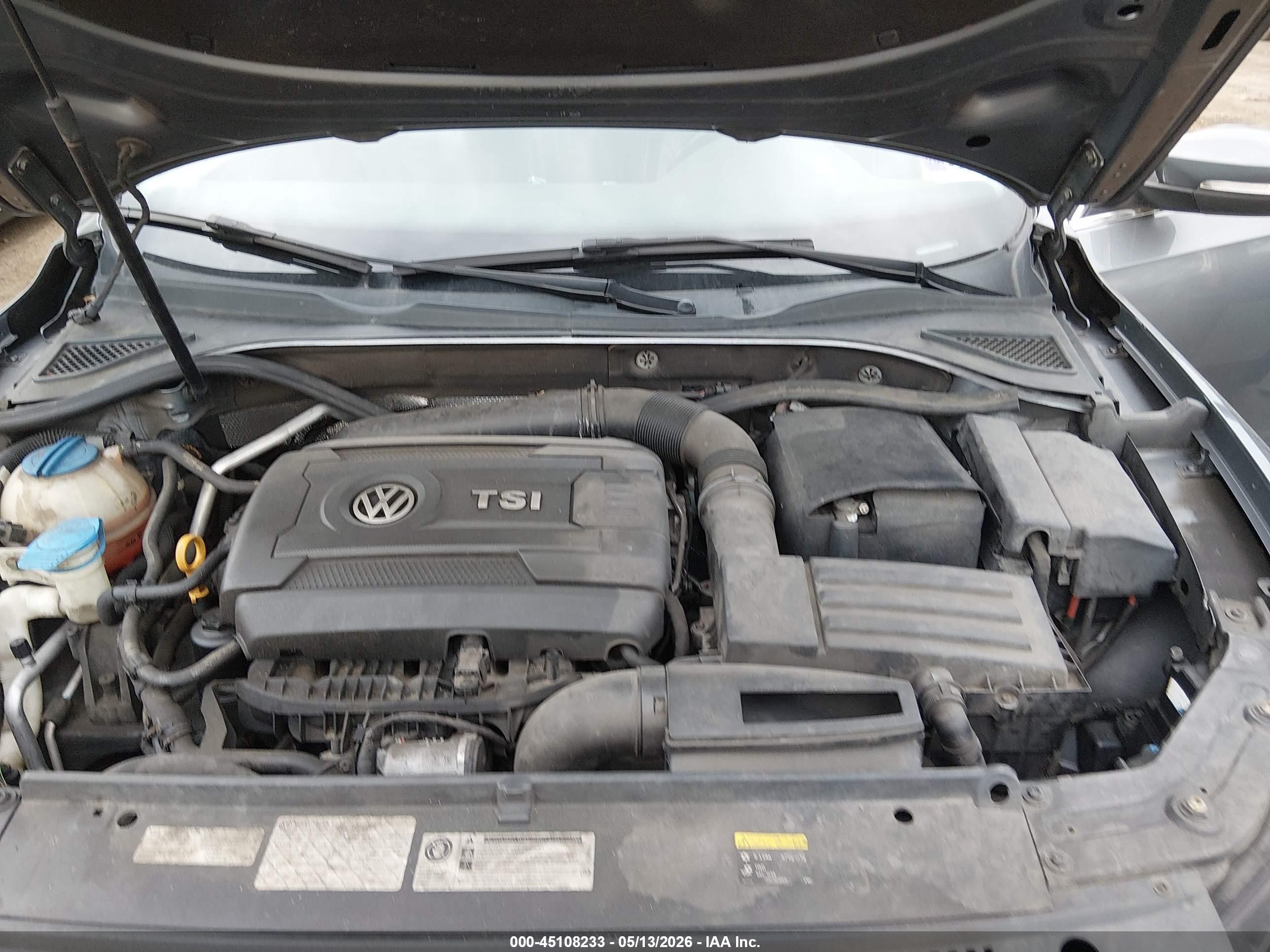 2015 Volkswagen Passat 1.8t Se Gray vin: 1VWBT7A31FC038293