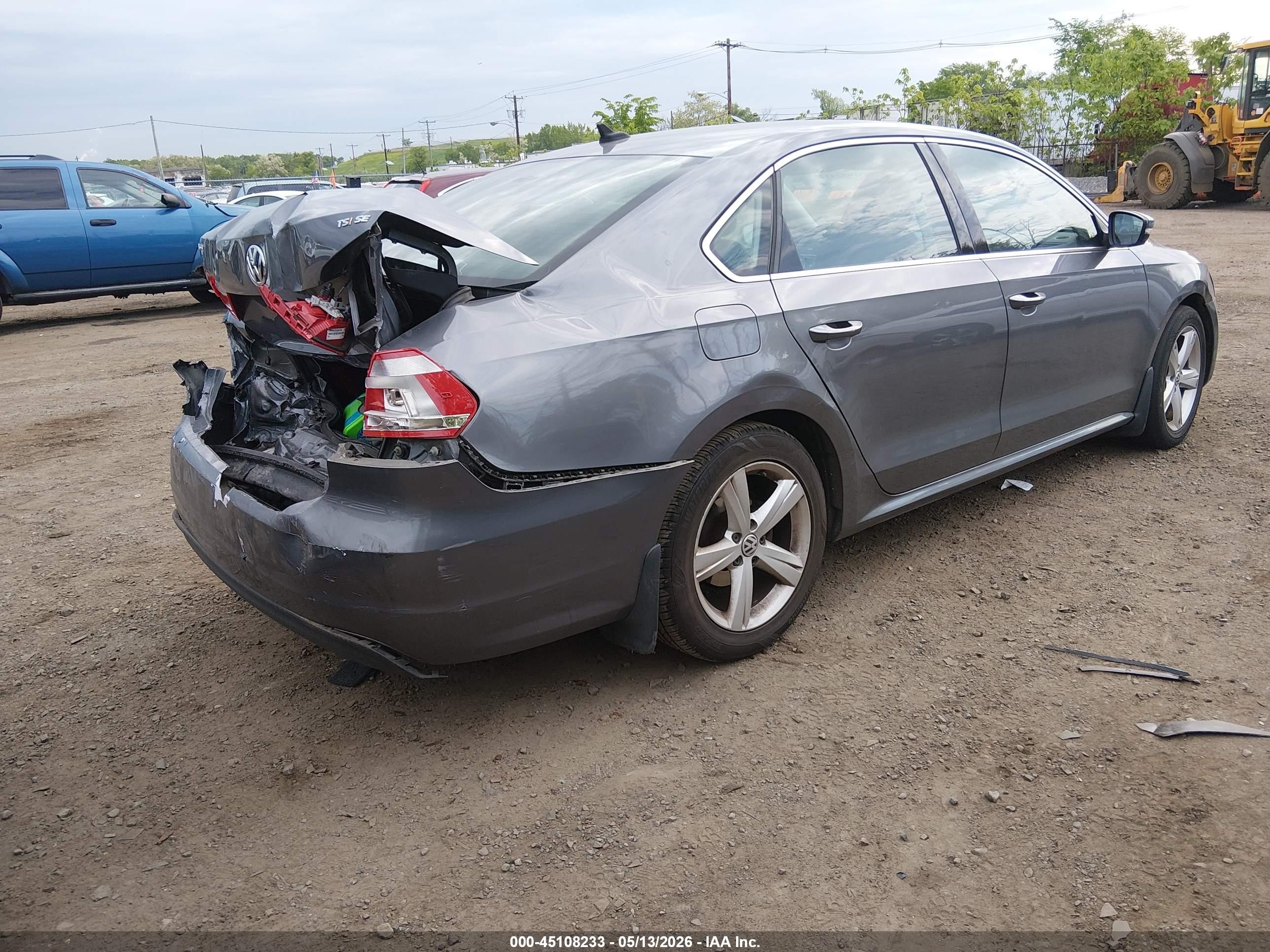 2015 Volkswagen Passat 1.8t Se Gray vin: 1VWBT7A31FC038293