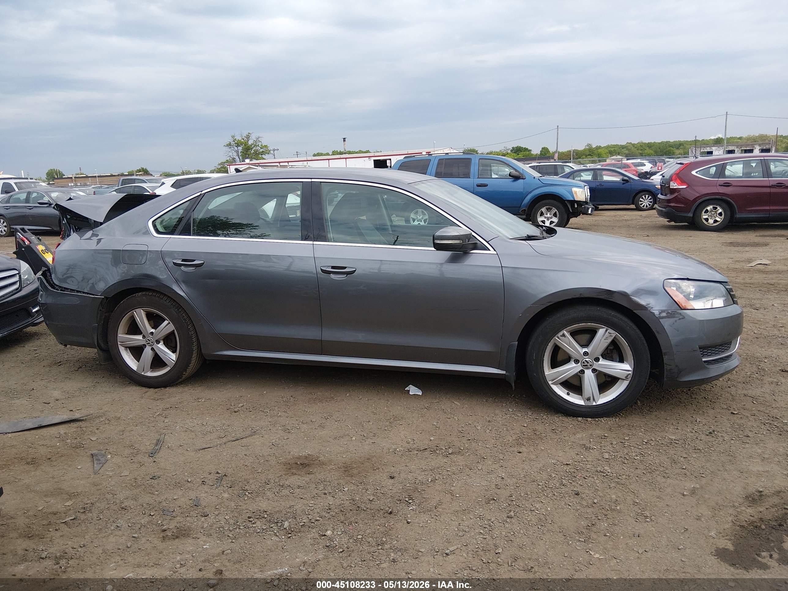 2015 Volkswagen Passat 1.8t Se Gray vin: 1VWBT7A31FC038293