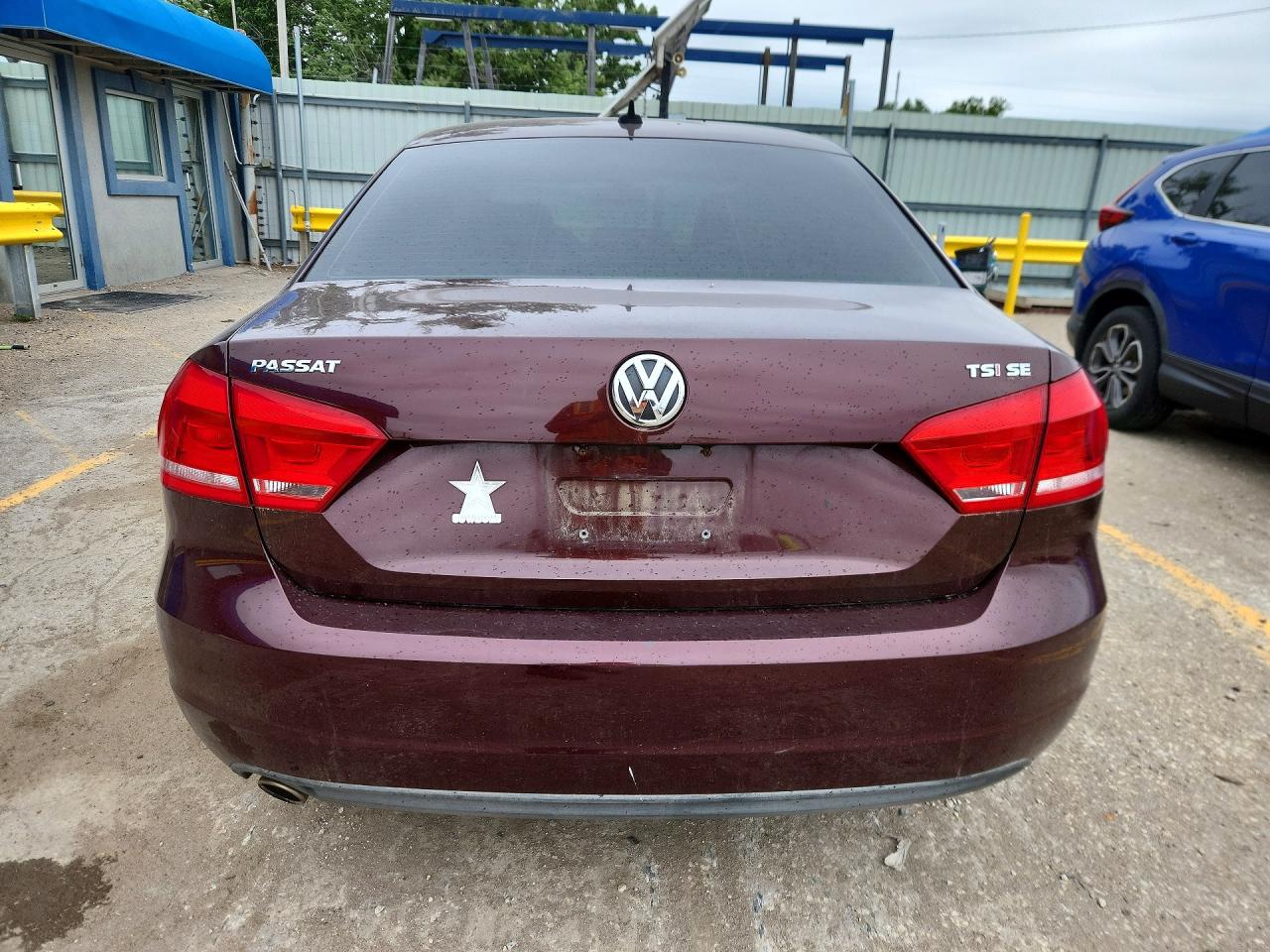 2014 Volkswagen Passat Se Бордовый vin: 1VWBT7A32EC073875