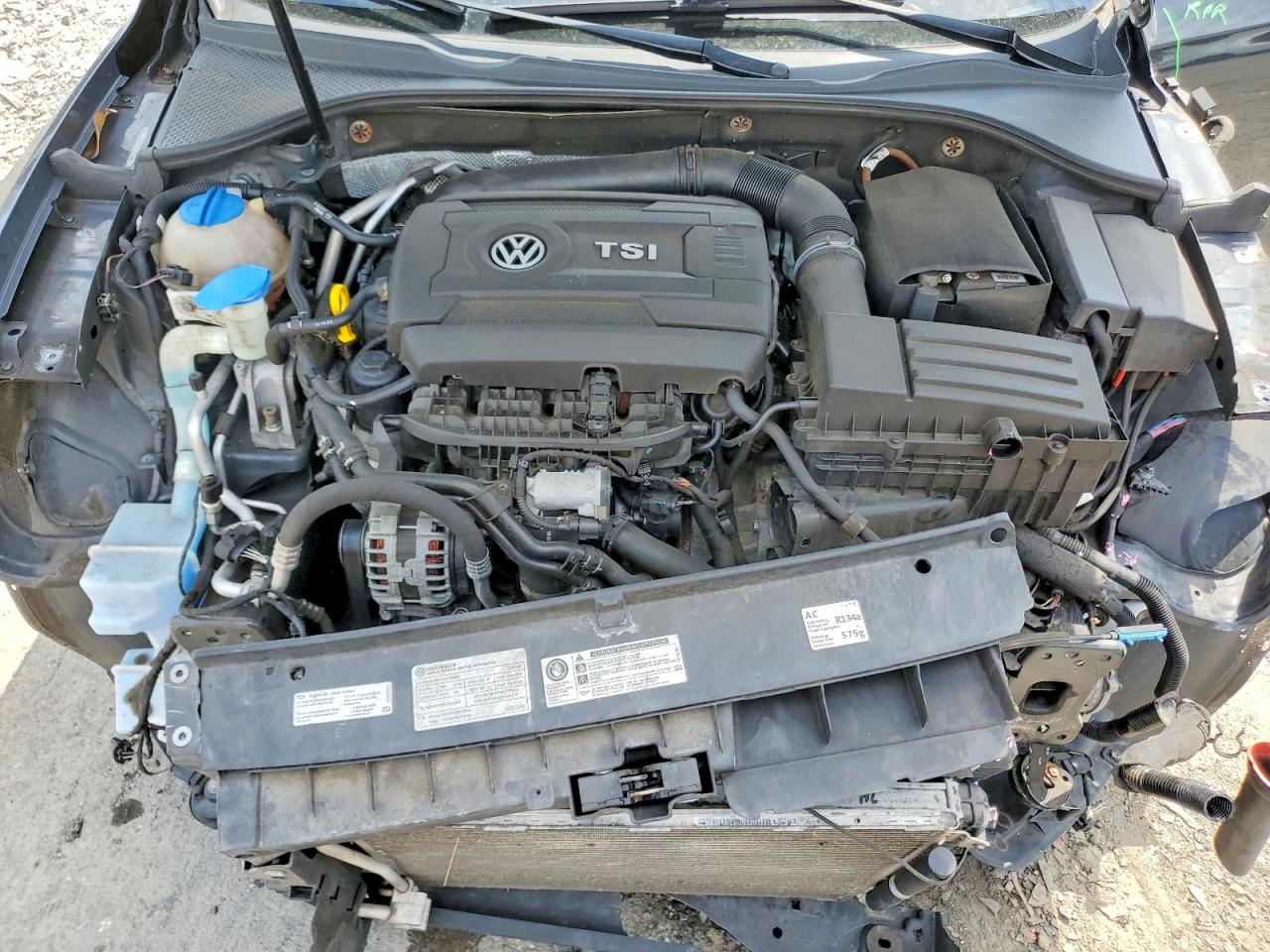 2014 Volkswagen Passat Se Gray vin: 1VWBT7A32EC082706