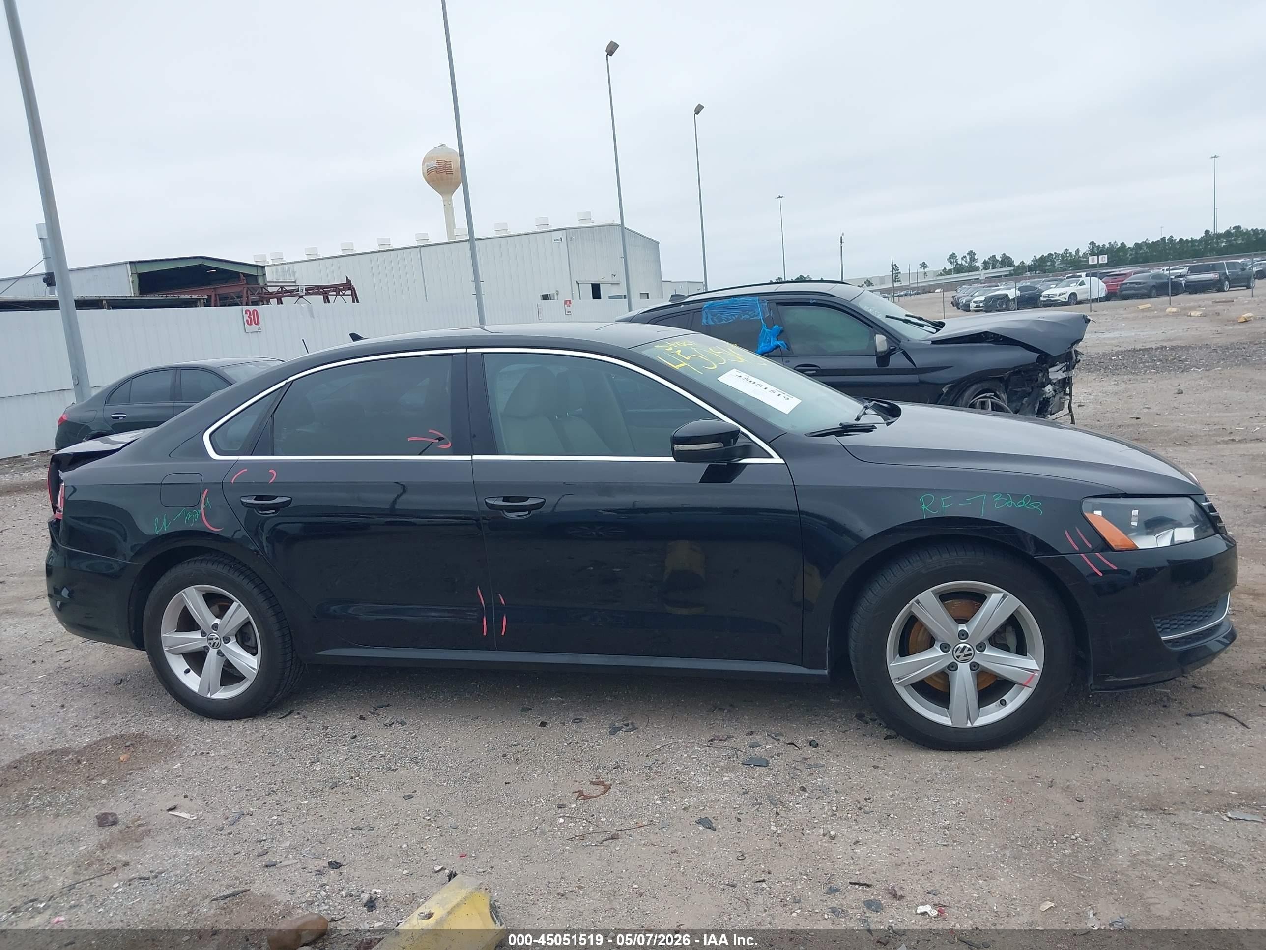 2015 Volkswagen Passat 1.8t Se Black vin: 1VWBT7A32FC045026
