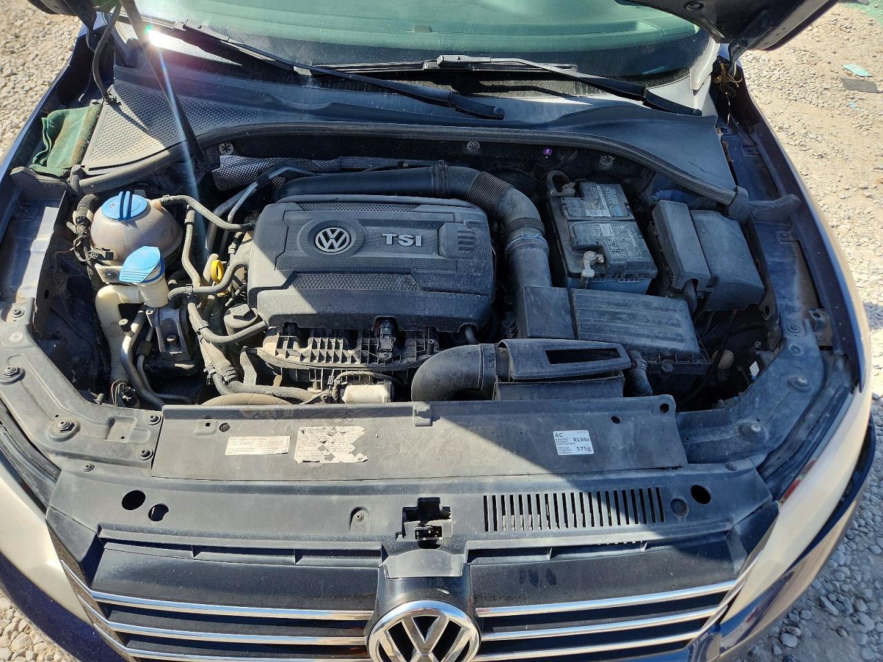 2014 Volkswagen Passat Se Синий vin: 1VWBT7A33EC039119