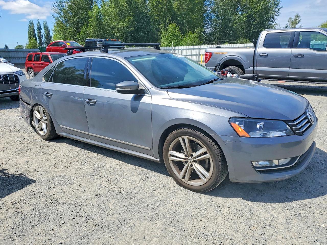 2015 Volkswagen Passat Se Gray vin: 1VWBT7A33FC059971