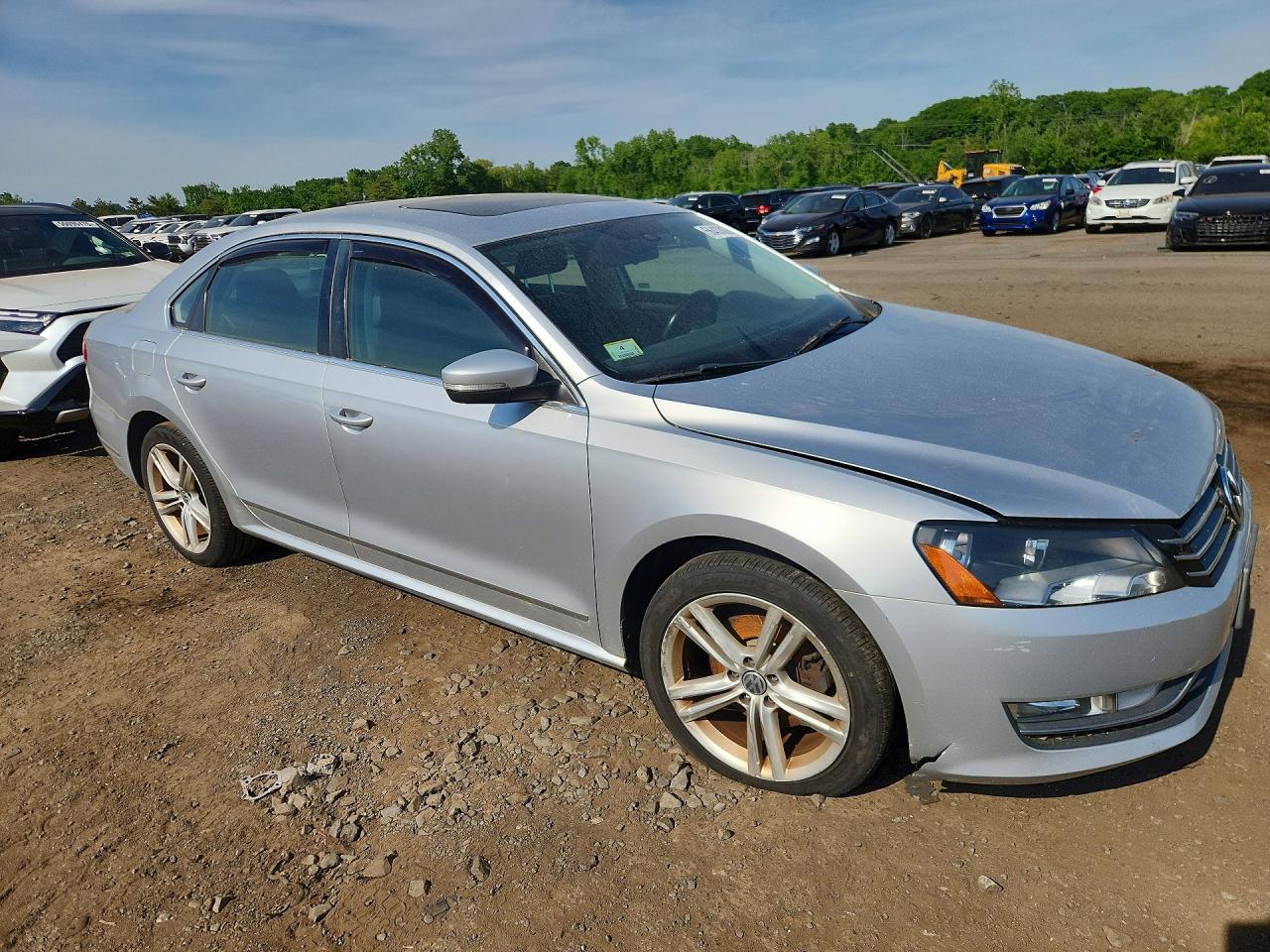 2015 Volkswagen Passat Se Silver vin: 1VWBT7A34FC004428