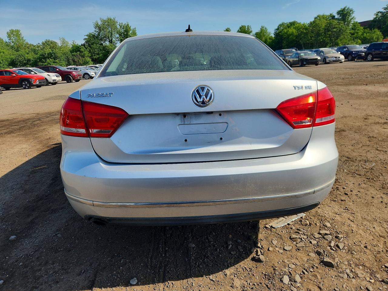 2015 Volkswagen Passat Se Silver vin: 1VWBT7A34FC004428